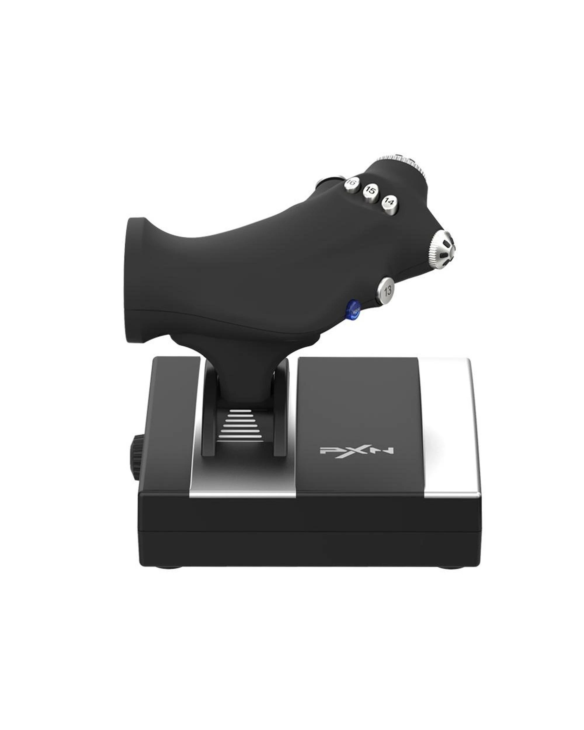 8 PXN-2119PRO Black Wired Flight Stick PC Consoles Joystick Controller for Flight Simulation Games, 8 of 10