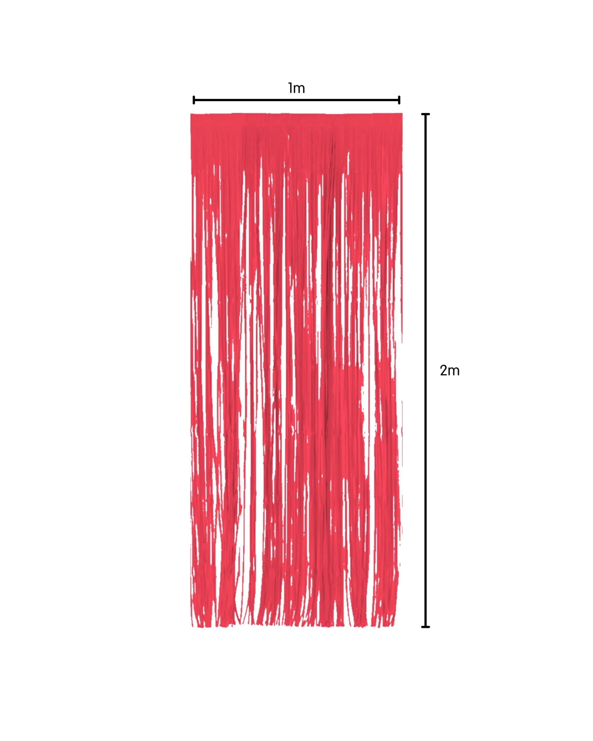2 Artwrap Paper Backdrop Curtain 100cm x 200cm - Red, 2 of 4