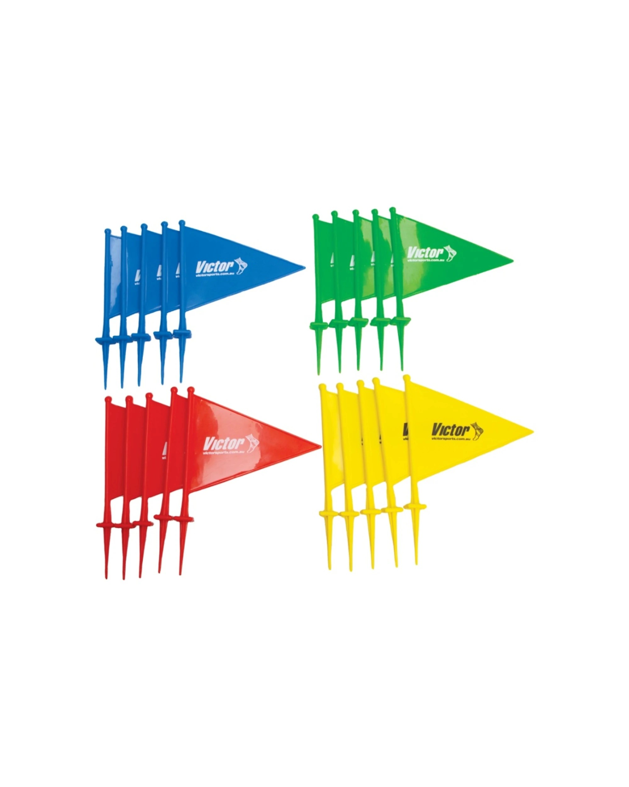 1 Victor Sports 20pc Field Marker Flag Durable Plastic PVC Set - Multi, 1 of 7