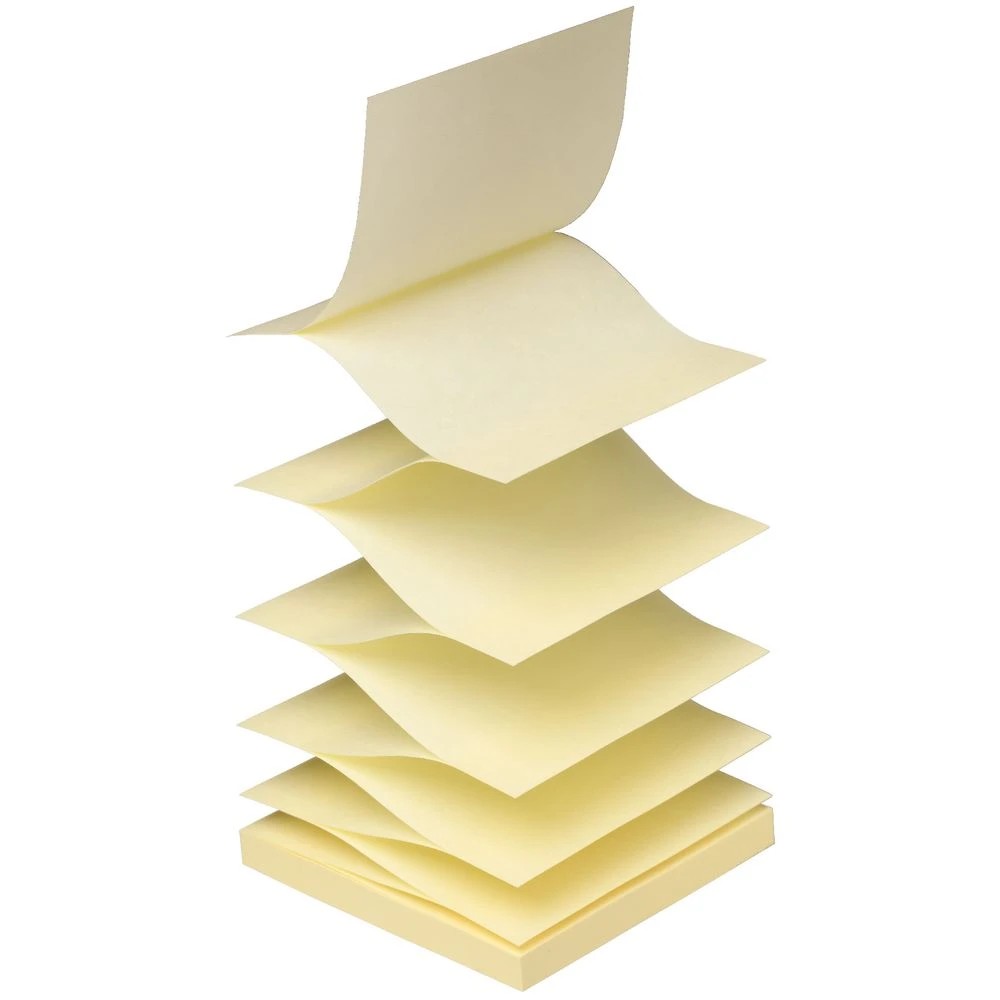 4 J.Burrows Stick-It Dispenser Notes 76x76mm Yellow 6 Pack, 4 of 4
