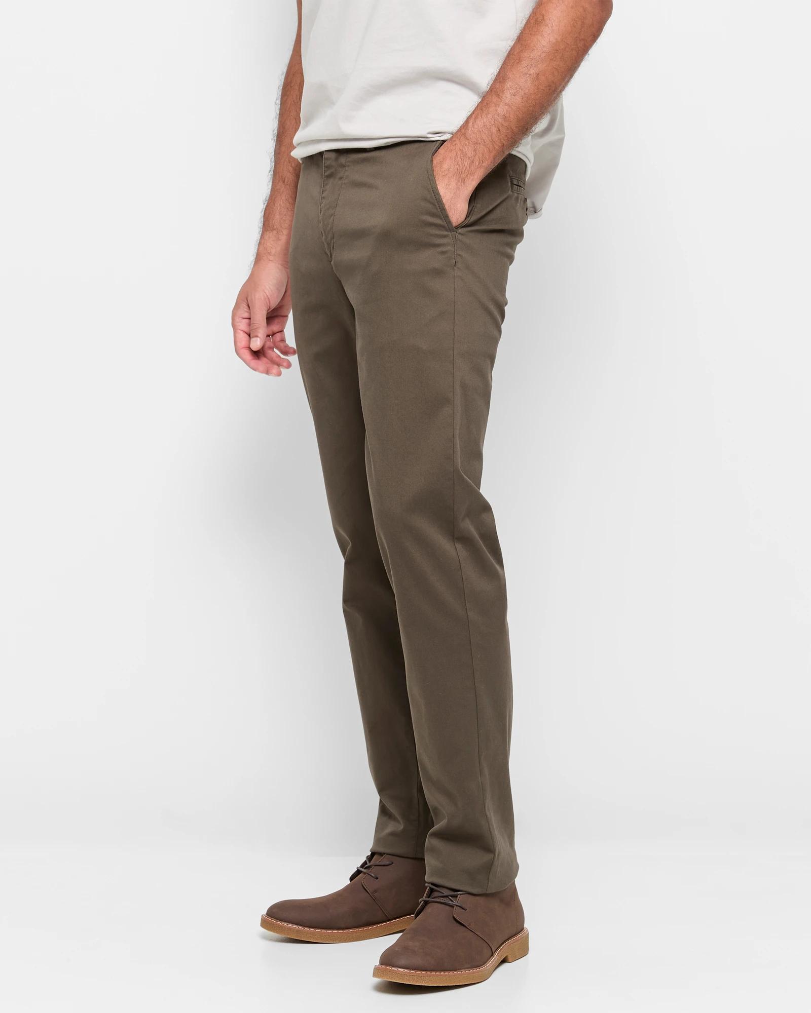 3 Target Straight Chino Pants DARK OLIVE, 3 of 5