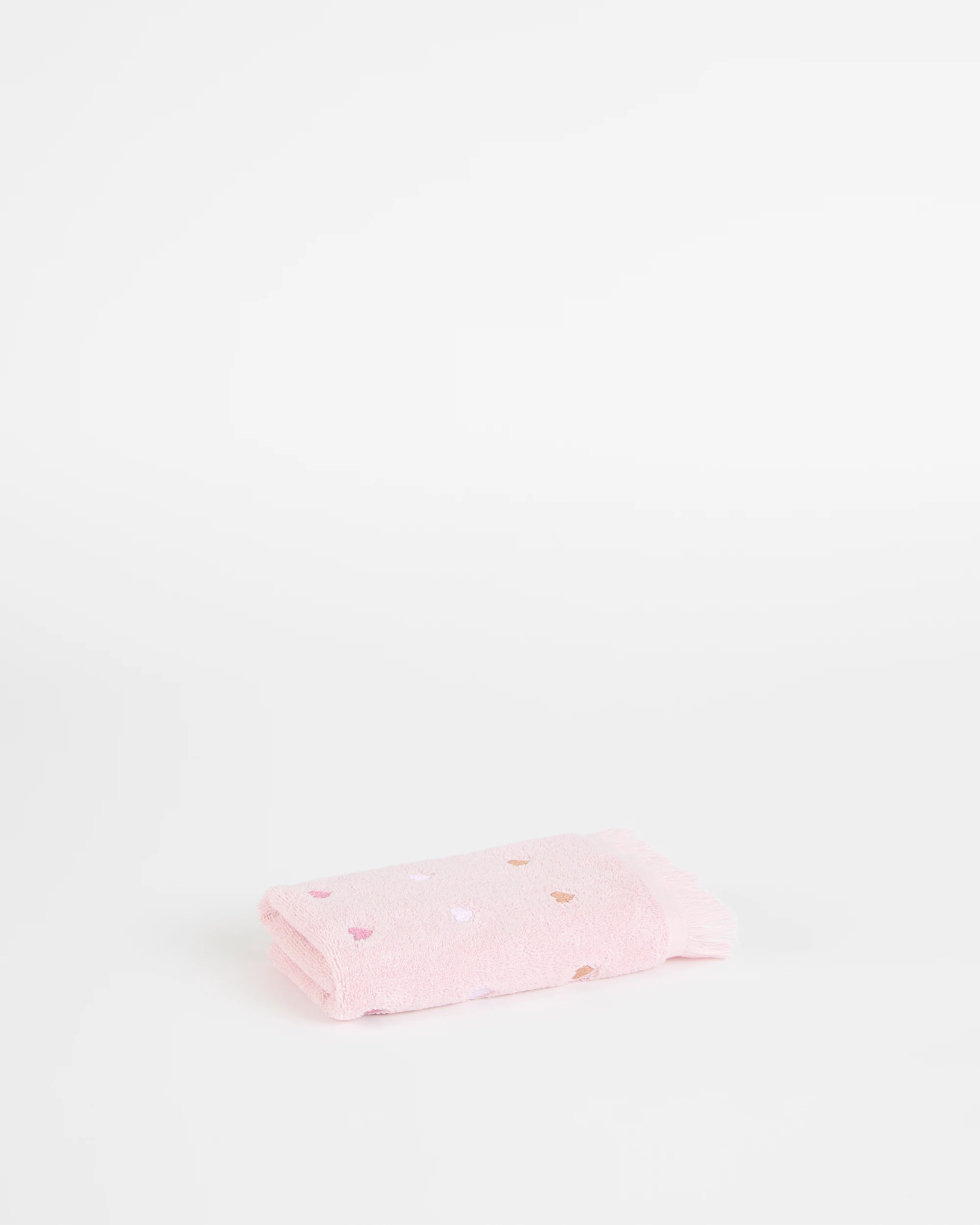 1 Target Millie Hearts Australian Cotton Hand Towel - Pink, 1 of 1