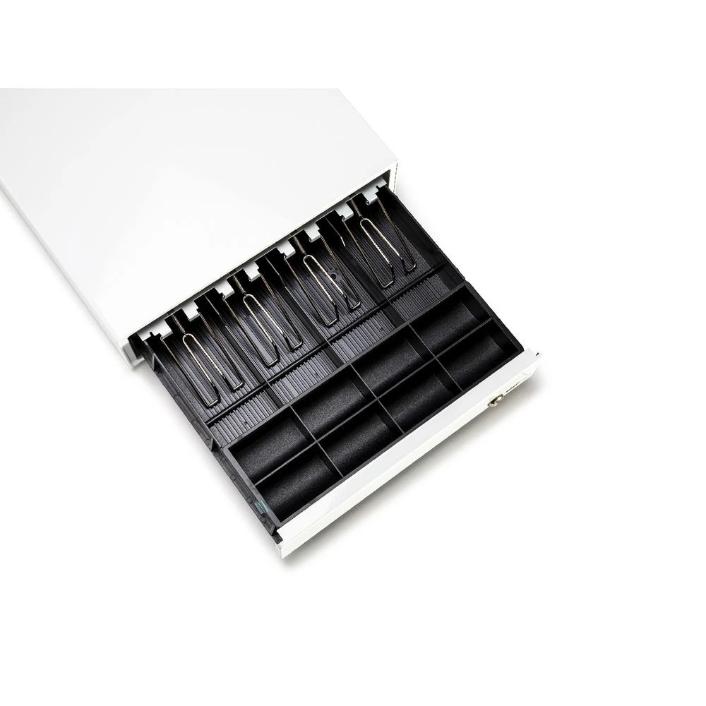 3 POS-mate Cash Drawer Push to Open Gloss White, 3 of 7