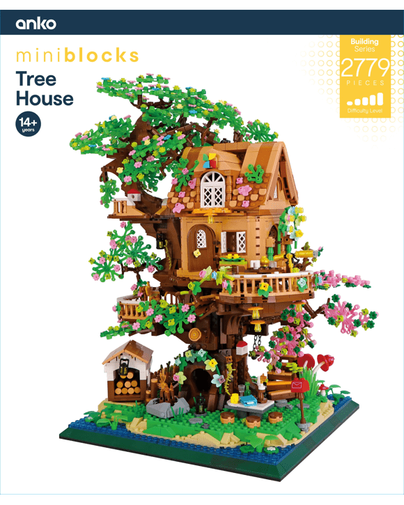 2779 Piece Mini Blocks Building Series: Tree House