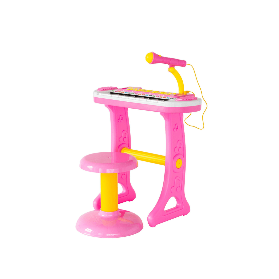 1 Lennox Children's Electronic Keyboard with Stand (Pink) Musical Instrument Toy, 1 of 7