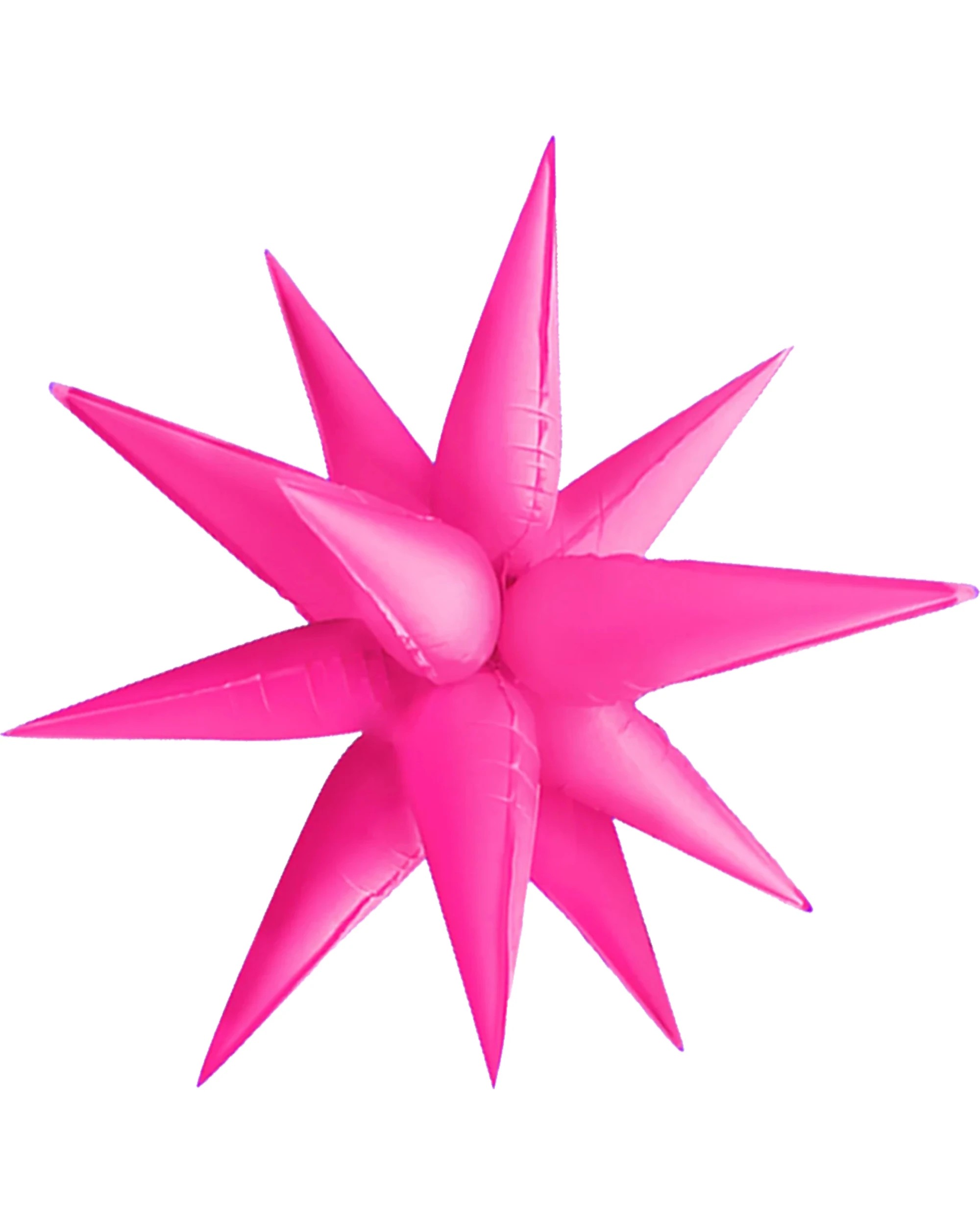 1 Alpen Neon Matte Supershape Starburst Balloon 100cm - Pink, 1 of 4