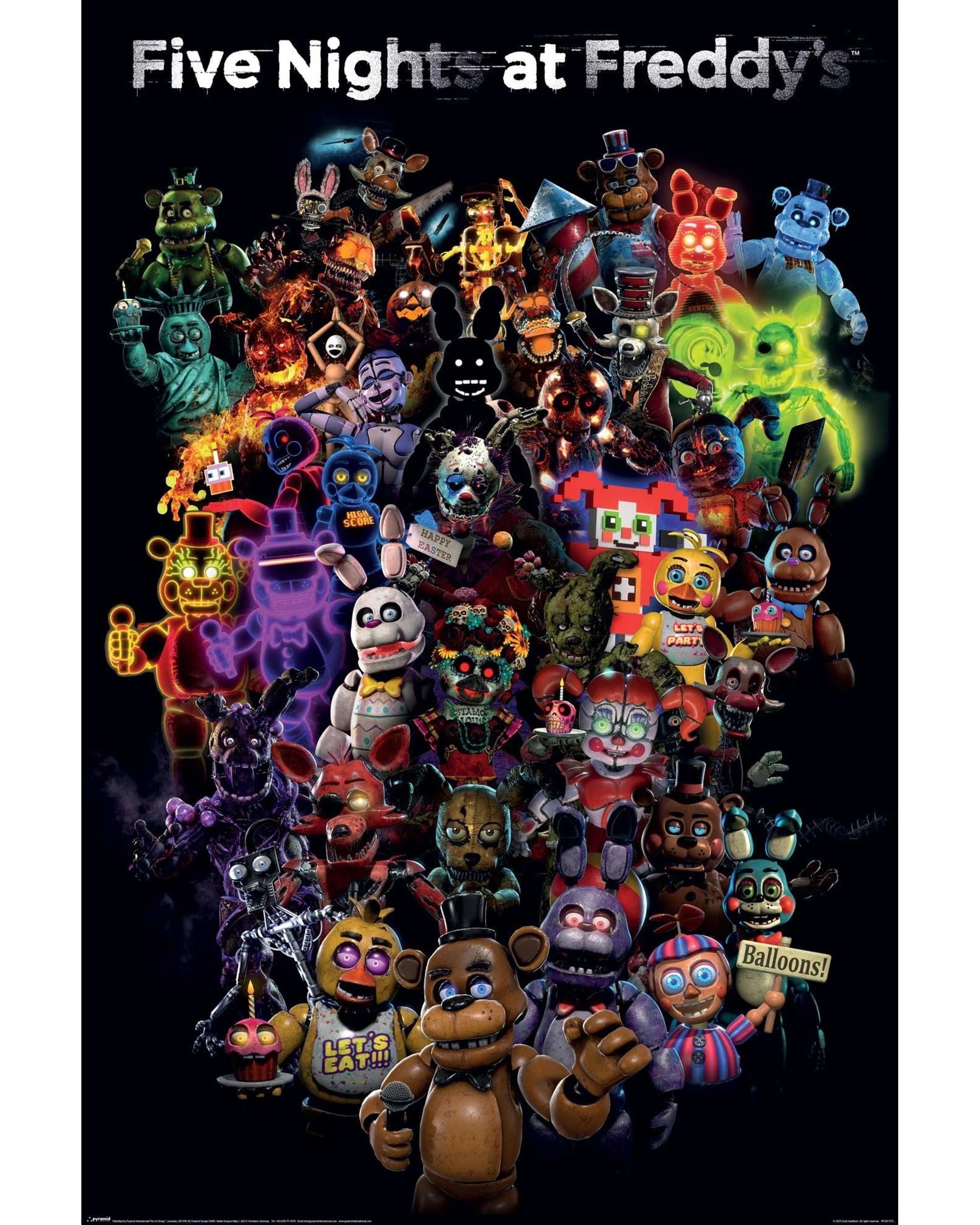 1 Five Nights at Freddy's Collage Poster, 1 of 1