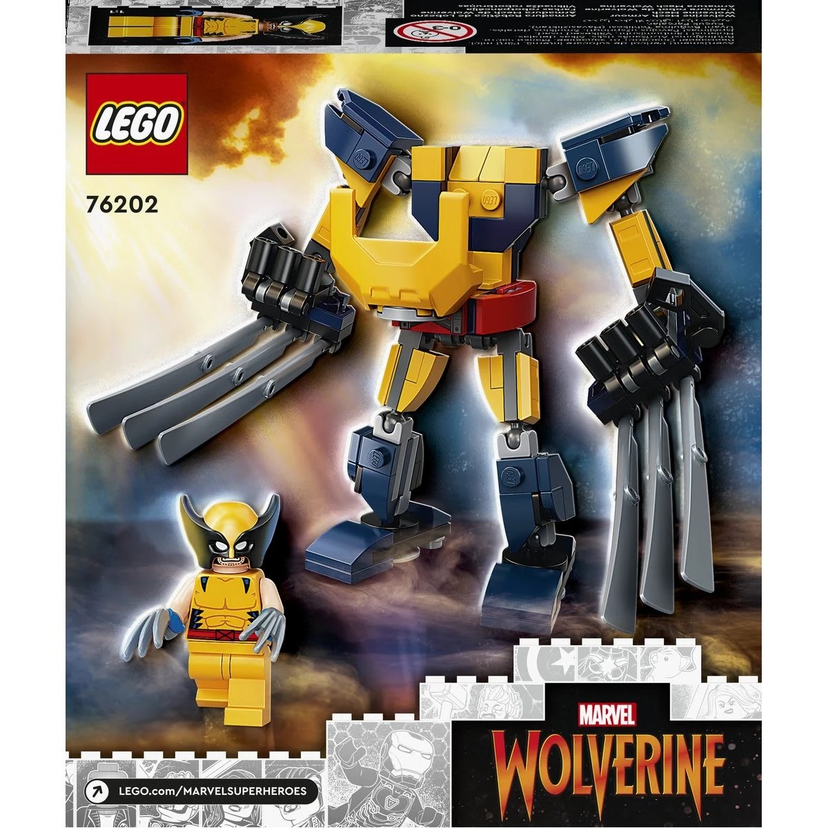 8 LEGO Marvel Avengers Movie 4 Wolverine Mech Armour 76202, 8 of 9