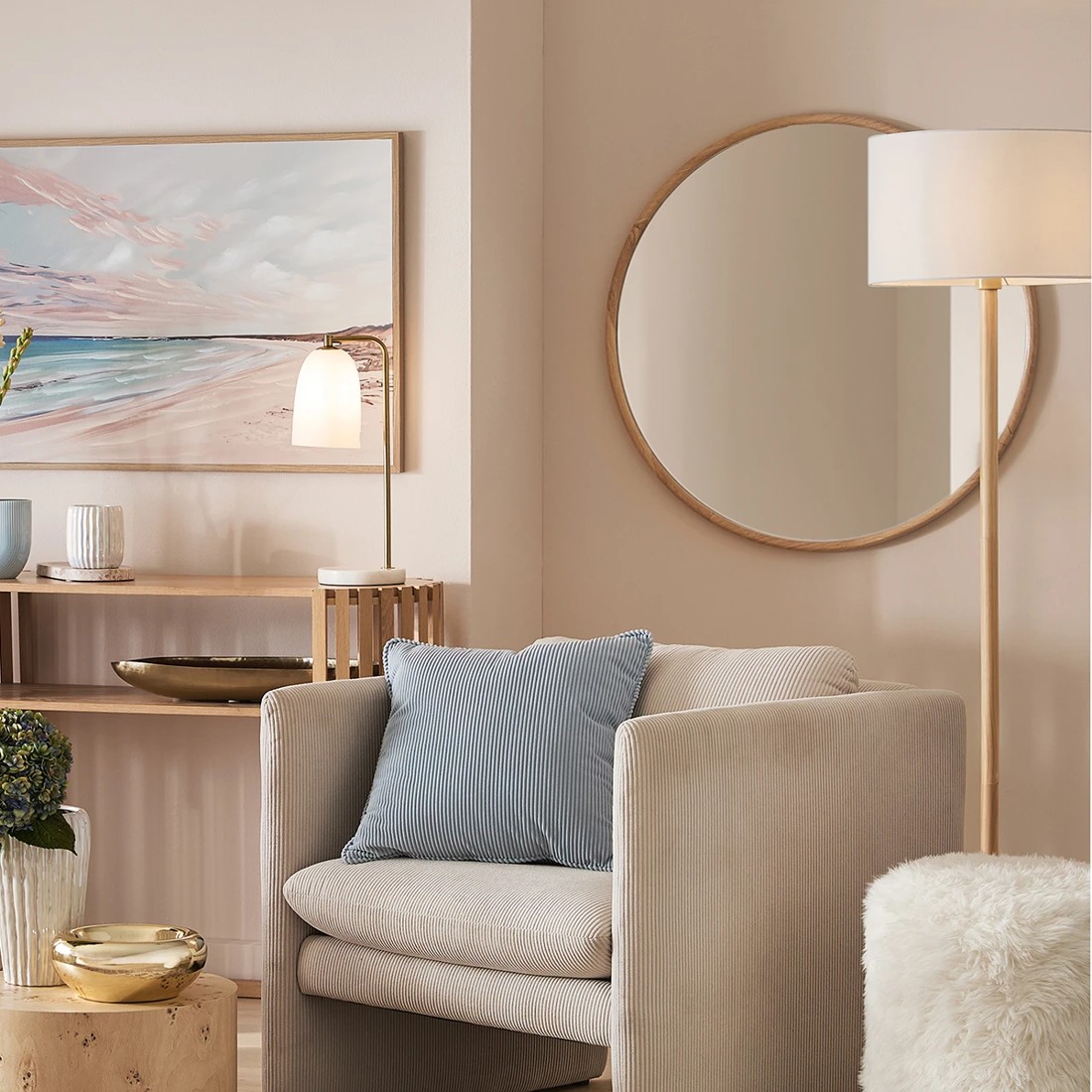 8 Wooden Framed Mirror - 80cm, 8 of 8