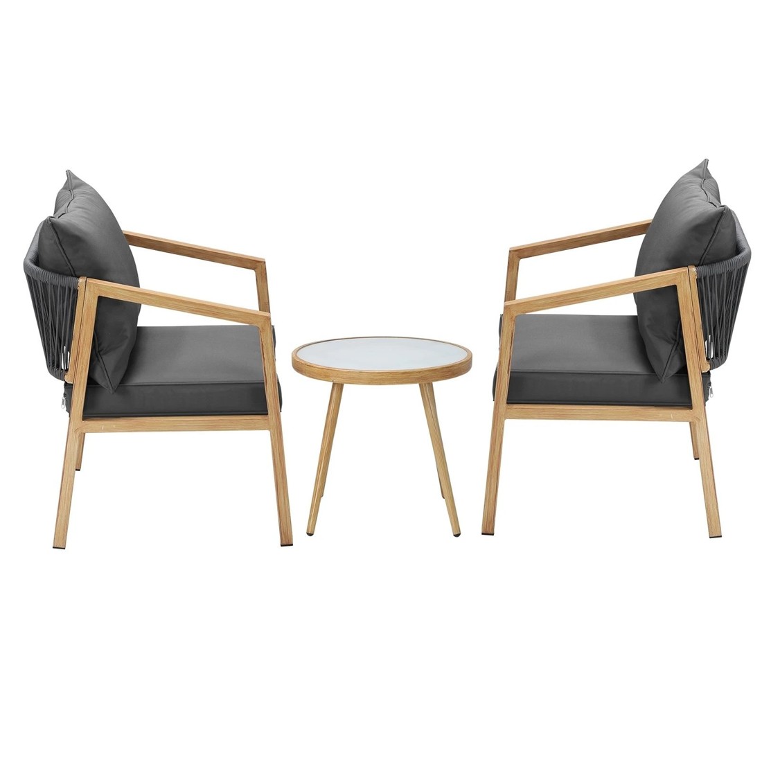 7 Livsip Outdoor Bistro Set Dining Chairs Table Patio Furniture Setting 3 Piece
 - Multi, 7 of 10