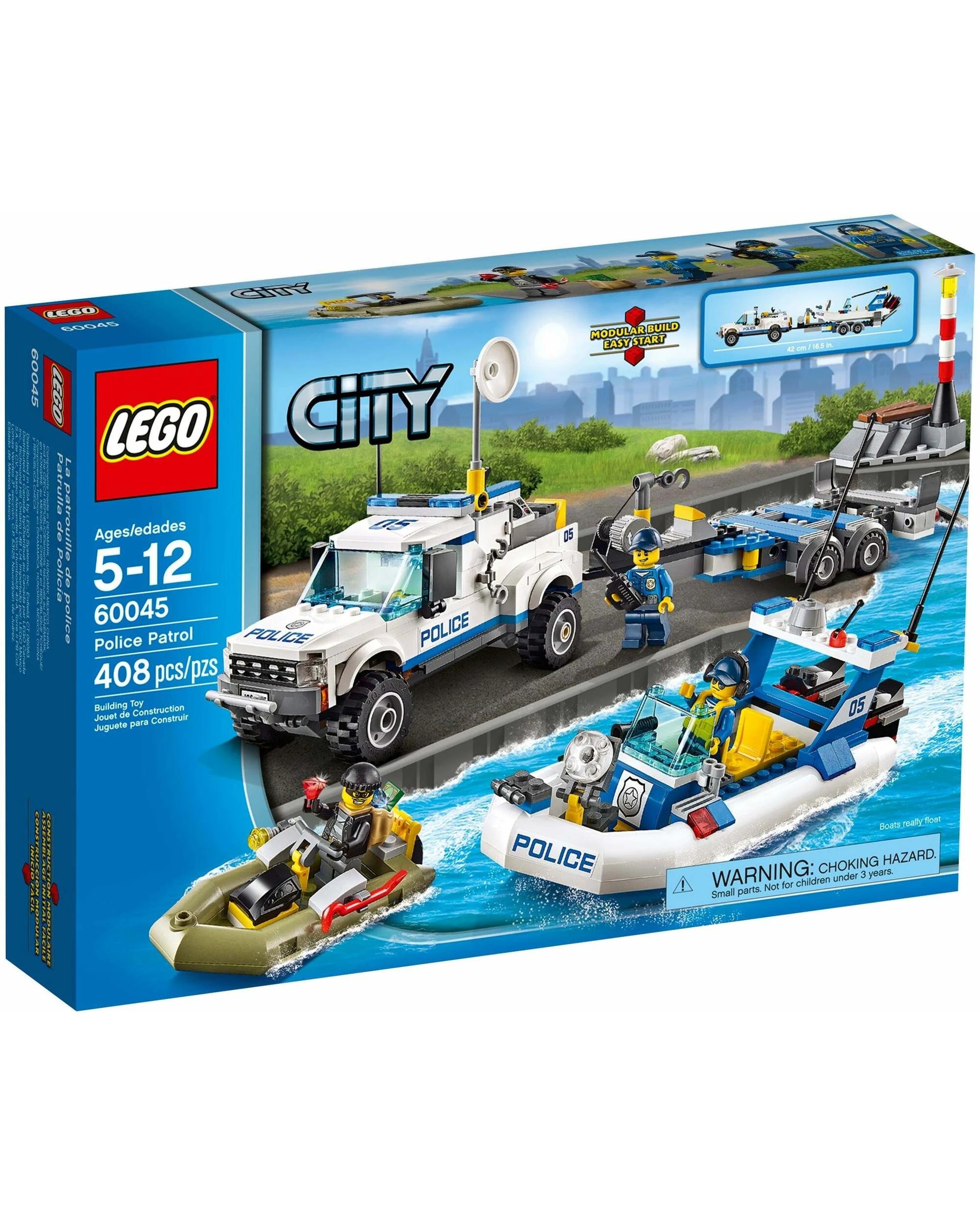 1 LEGO 60045 Police Patrol Speedboat Chase, 1 of 4