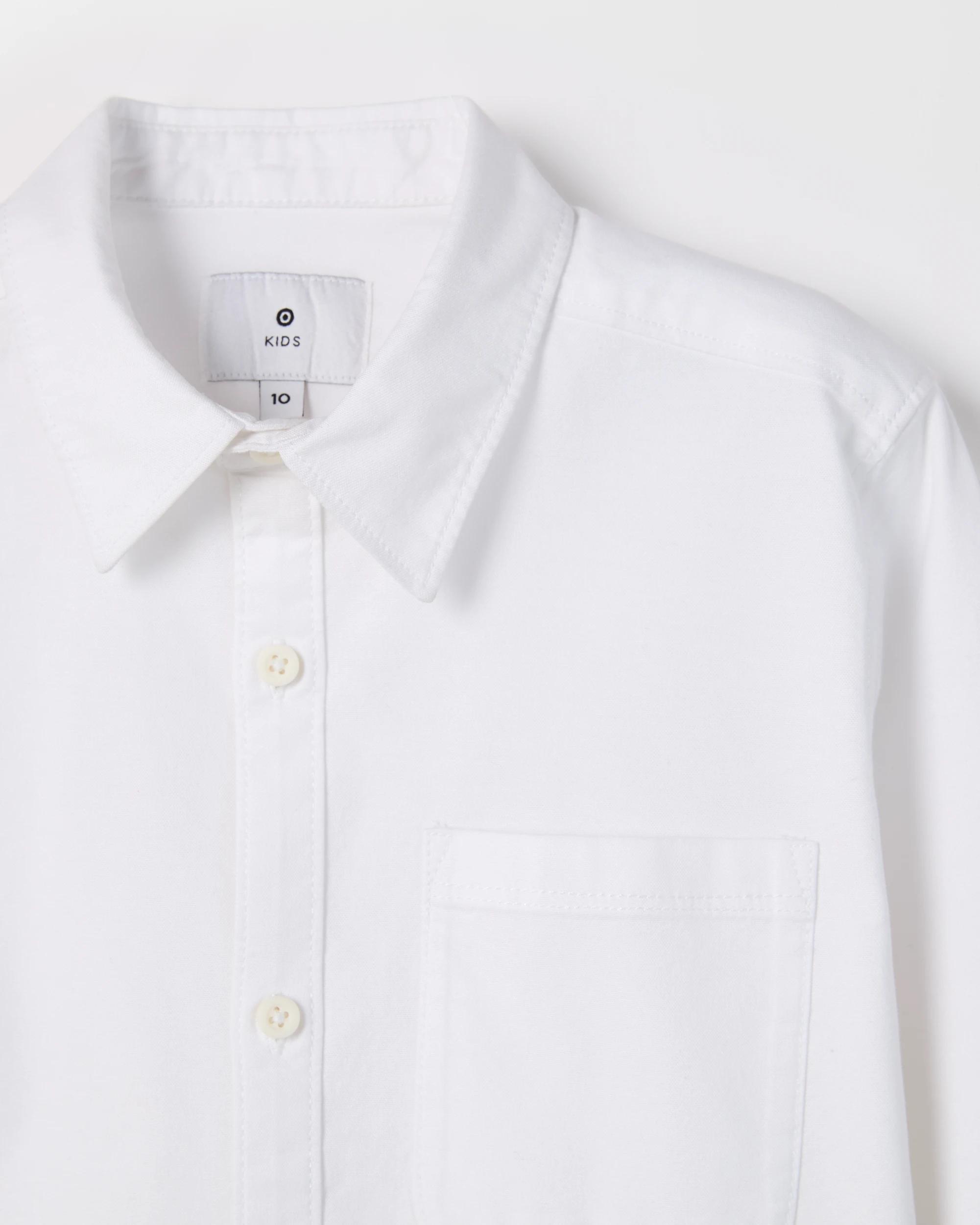 2 Target Kids Long Sleeve Oxford Shirt WHITE, 2 of 2