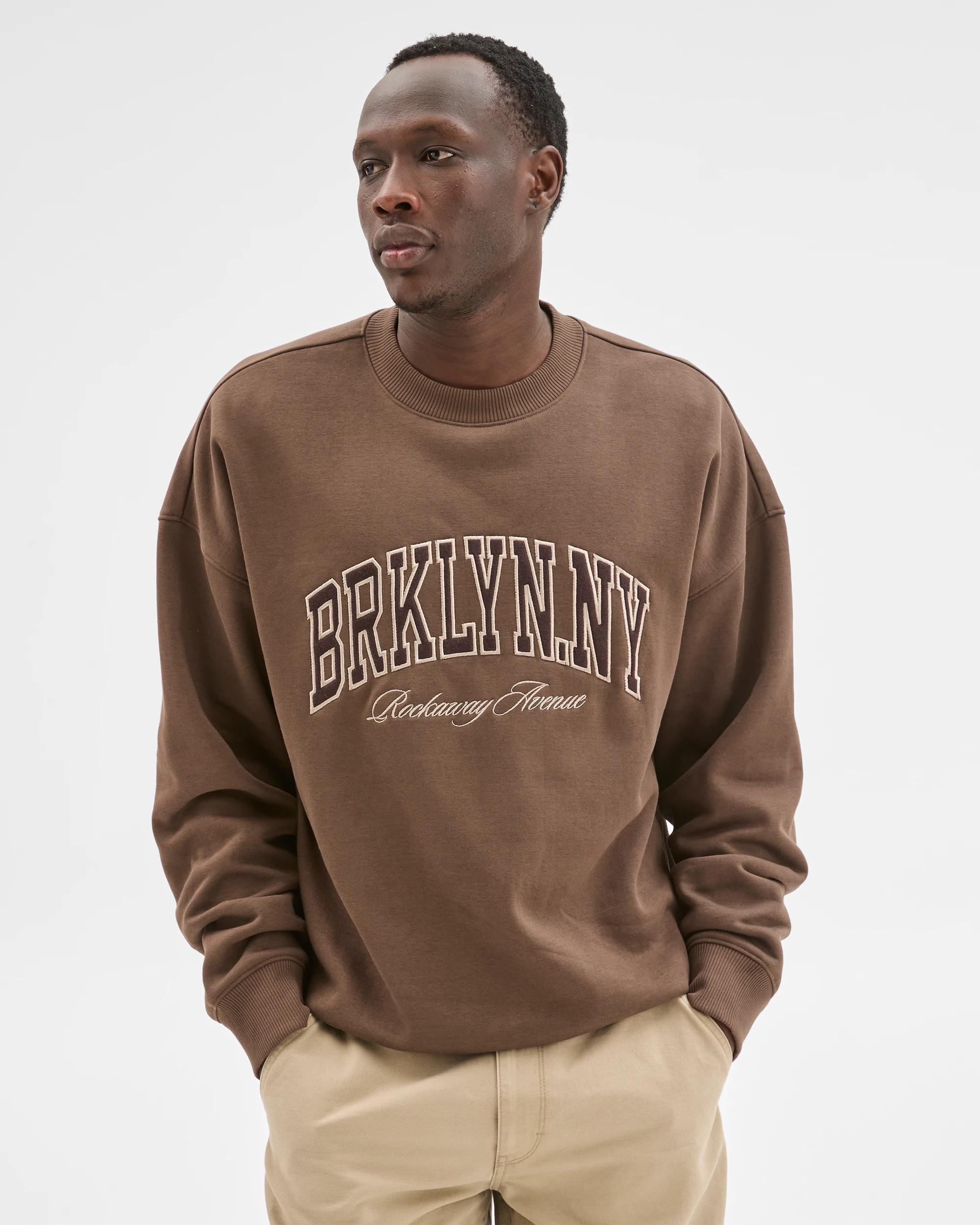 3 Commons Australian Cotton Blend Graphic Jumper CHOC BROWN, 3 of 6