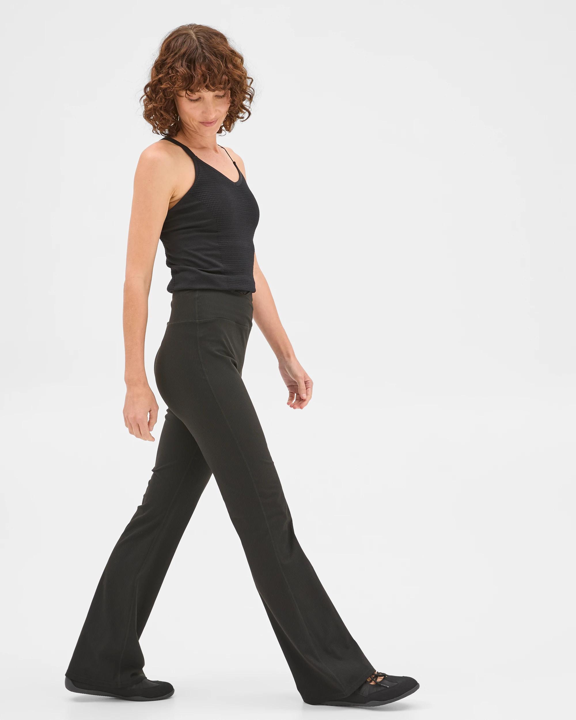 4 Target Active Active Studio Soft Rib Wrap Full Length Tights BLACK, 4 of 7