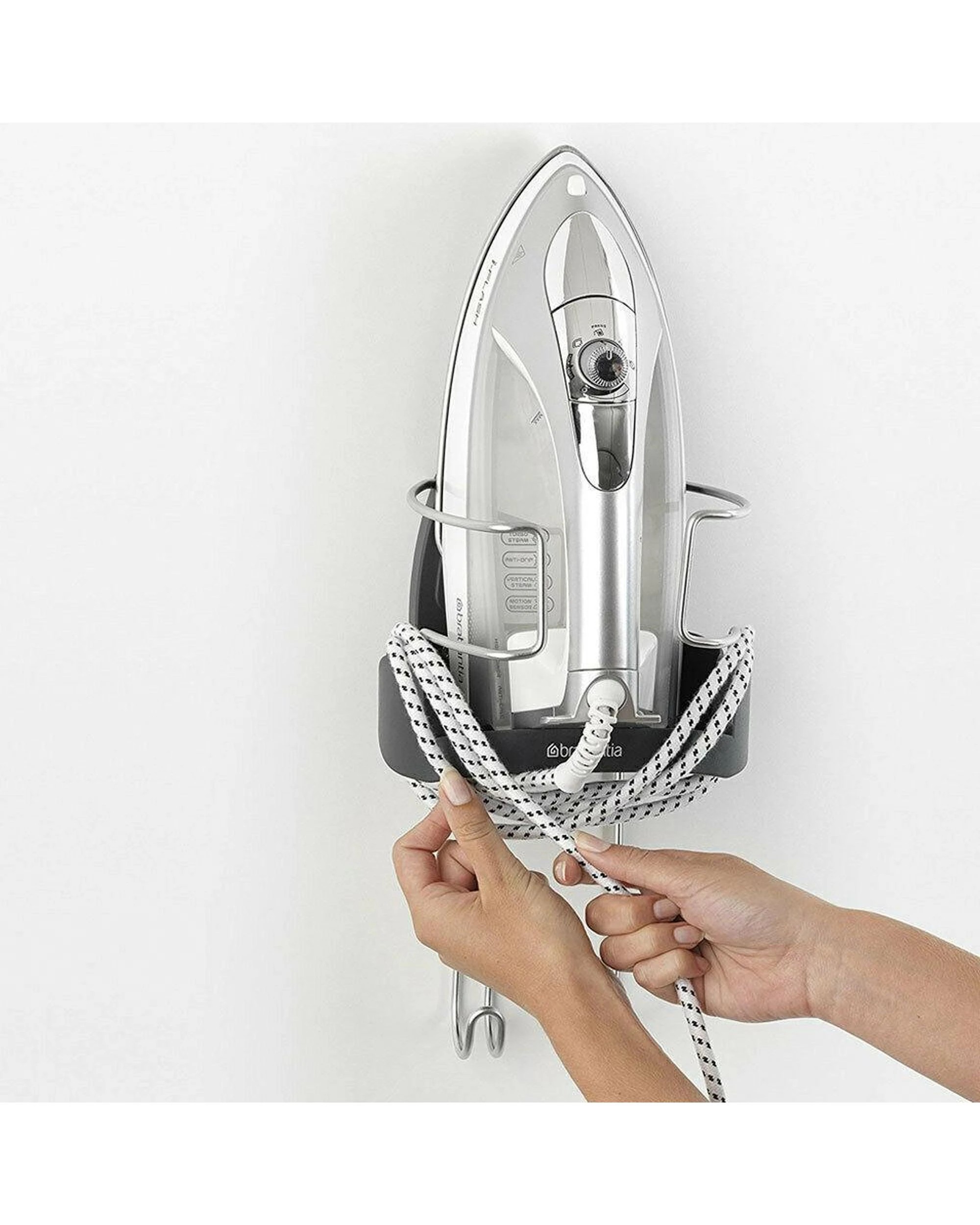 8 Brabantia Heat Resistant Iron & Board Storage  Black  Chrome, 8 of 8