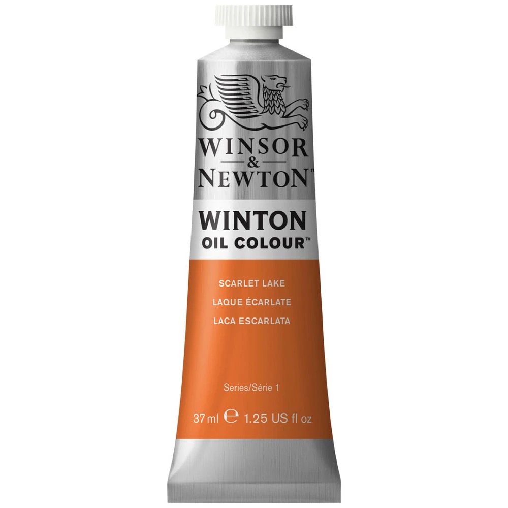 1 Winsor & Newton Winton Oil Colour 37mL Scarlet Lake, 1 of 1