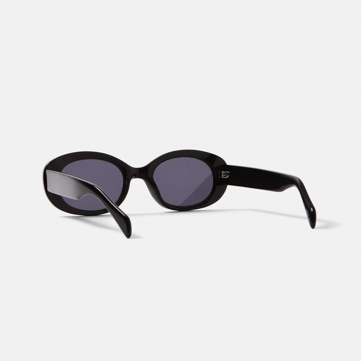 2 Womens Oval Sunglasses ACCESSORIES BLACK, 2 of 6