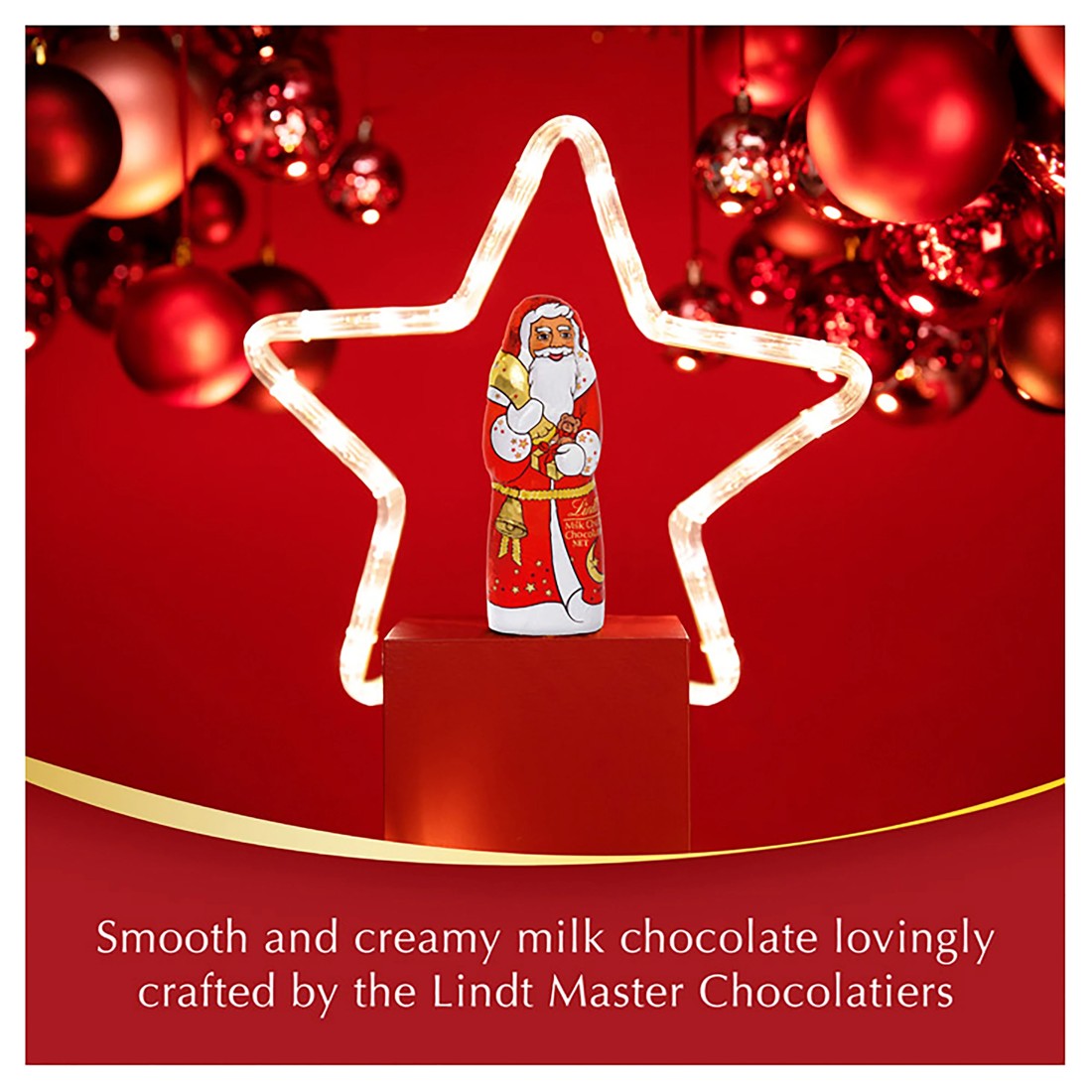 8 Lindt Mini Milk Chocolate Santa Bag 80g, 8 of 8