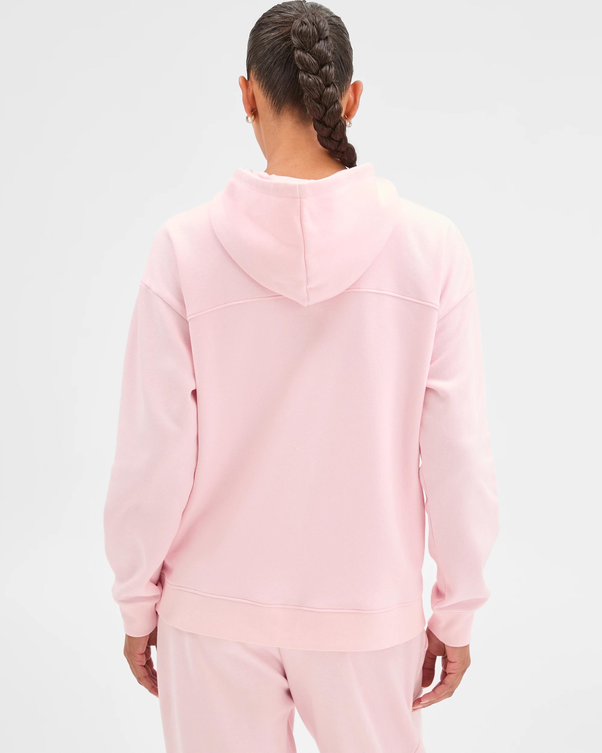 6 Target Active Active Australian Cotton Blend Fleece Zip Through Hoodie BARLEY PINK, 6 of 6