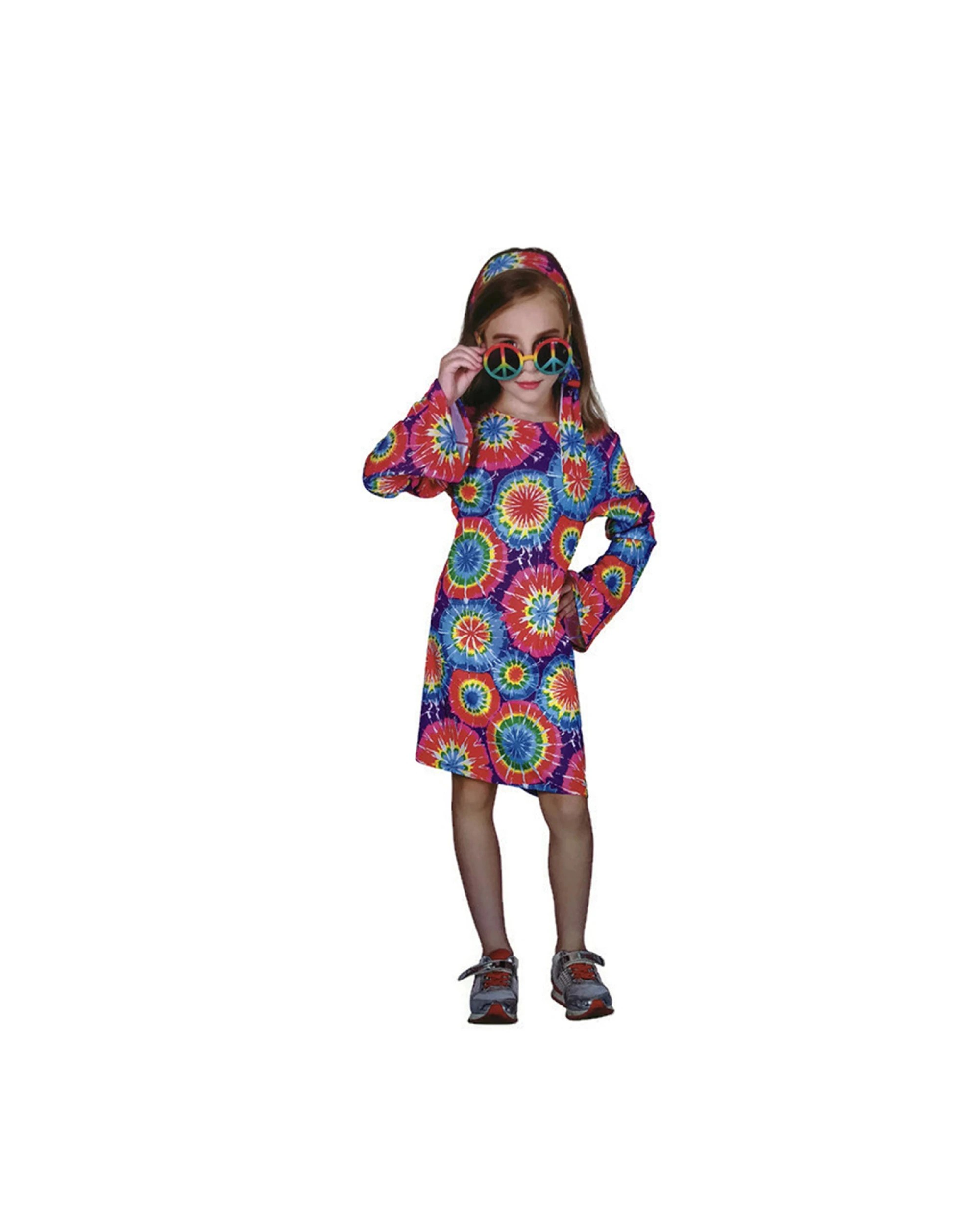 1 BR Costumes Girls' Hippie Costume for Book Week and Halloween, 1 of 2