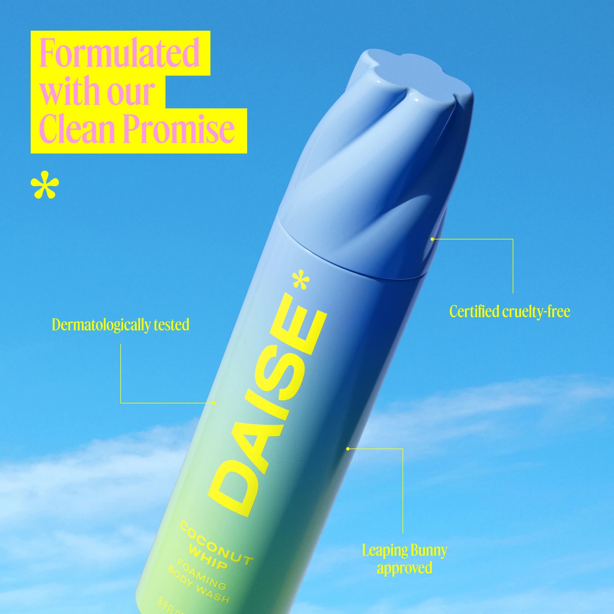 5 DAISE Foaming Body Wash 250g - Coconut Whip, 5 of 9