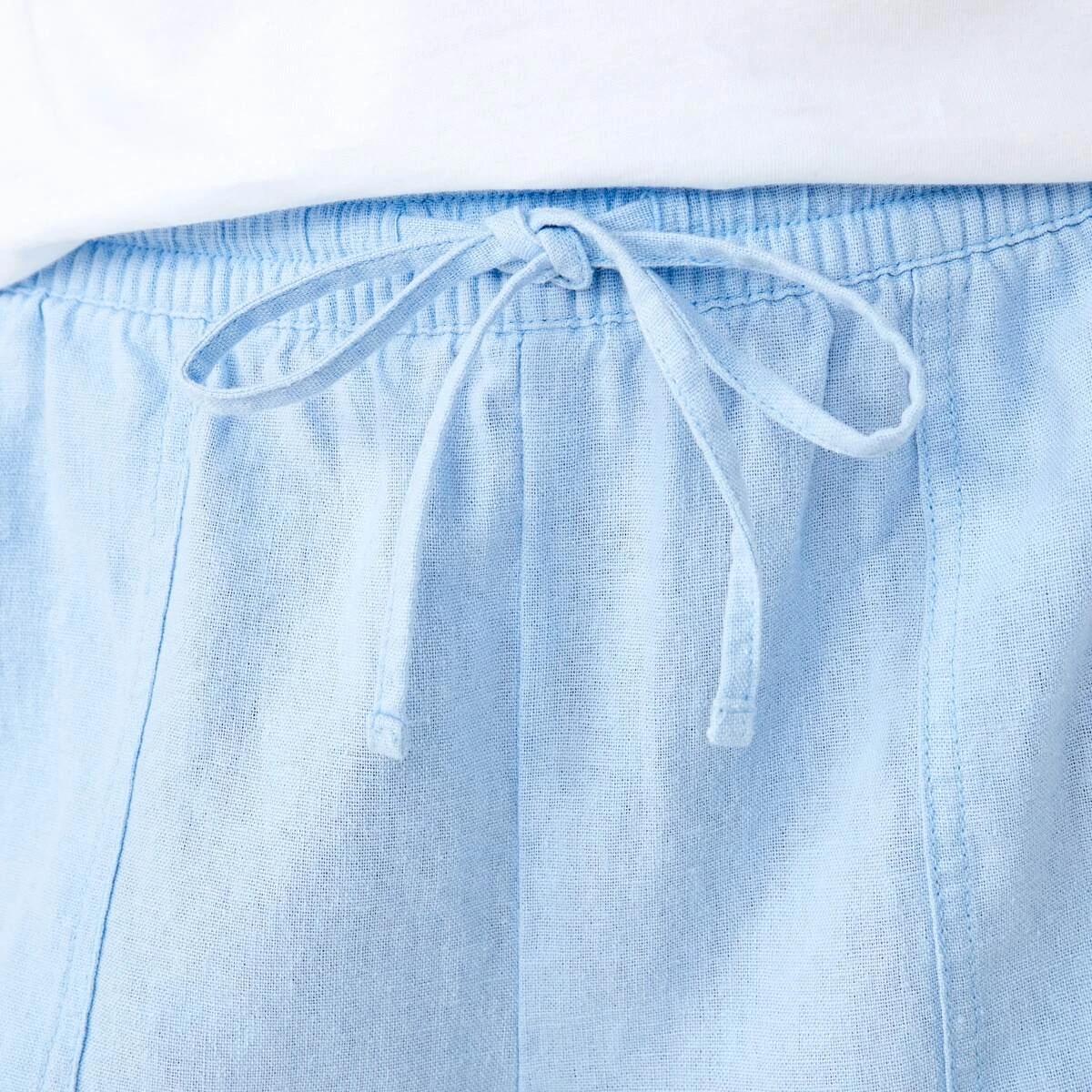 4 Linen Blend Patch Pocket Shorts BRUNI BLUE, 4 of 6