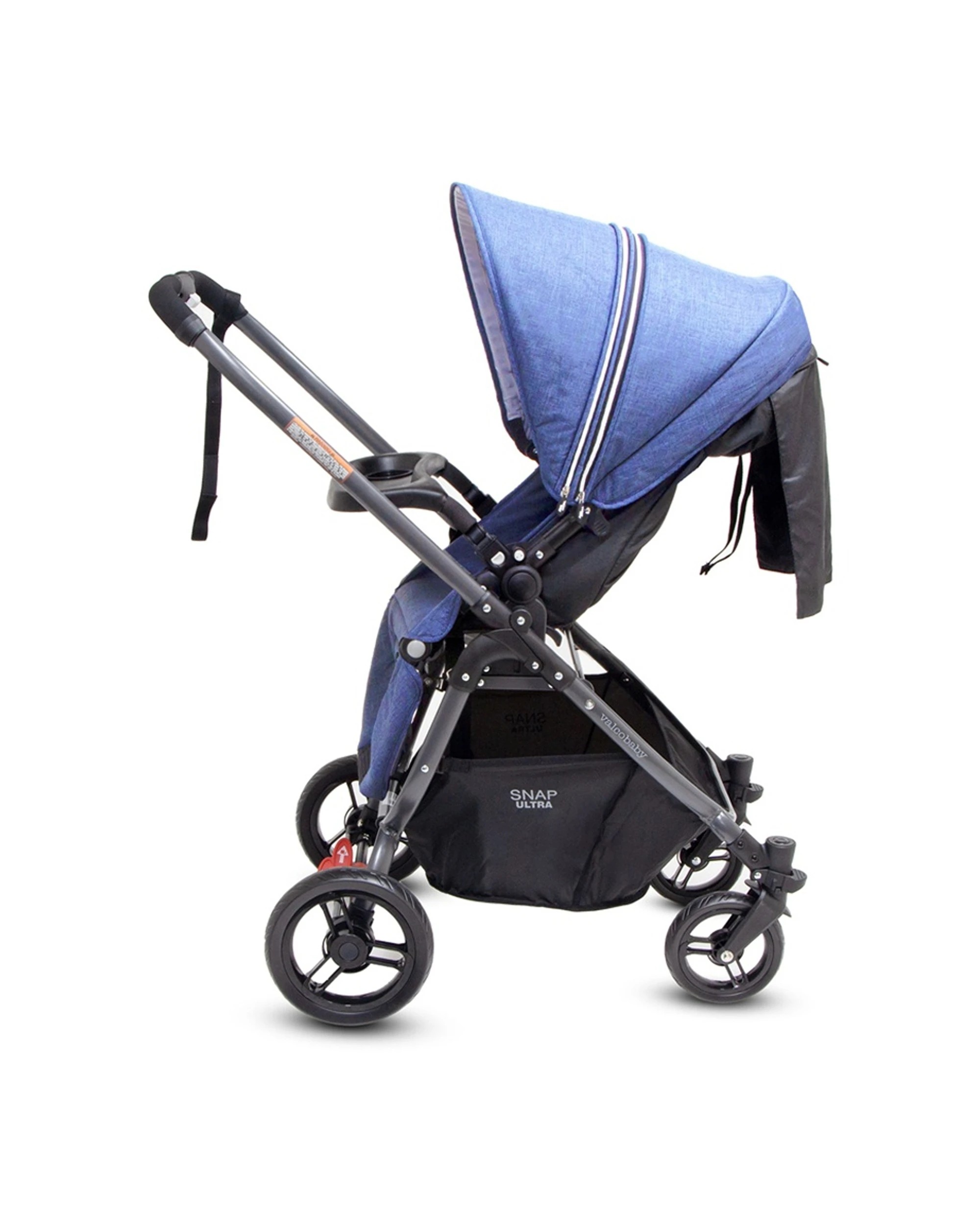 3 ValcoBaby Snap Ultra Stroller Reversible Seat Compact Fold Pram Denim - Blue, 3 of 9