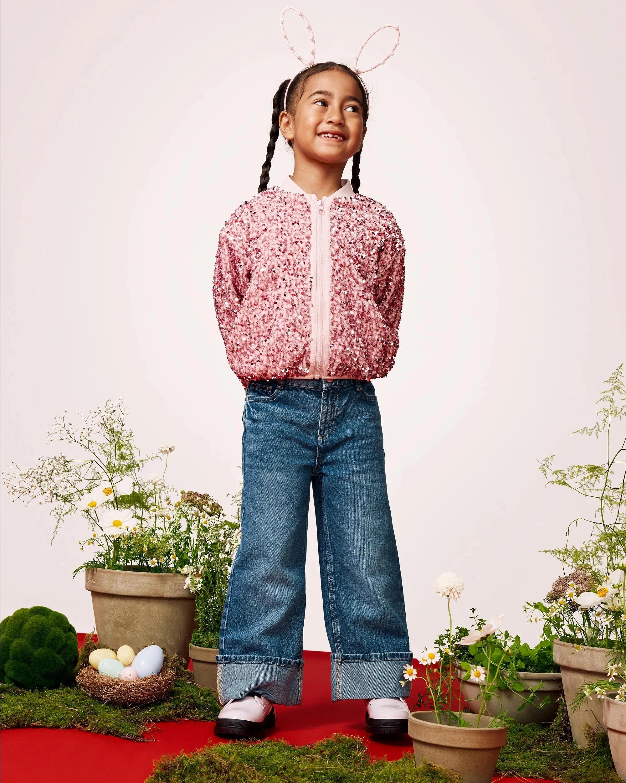 10 Target Kids Sequin Long Sleeve Bomber Jacket PINK, 10 of 10