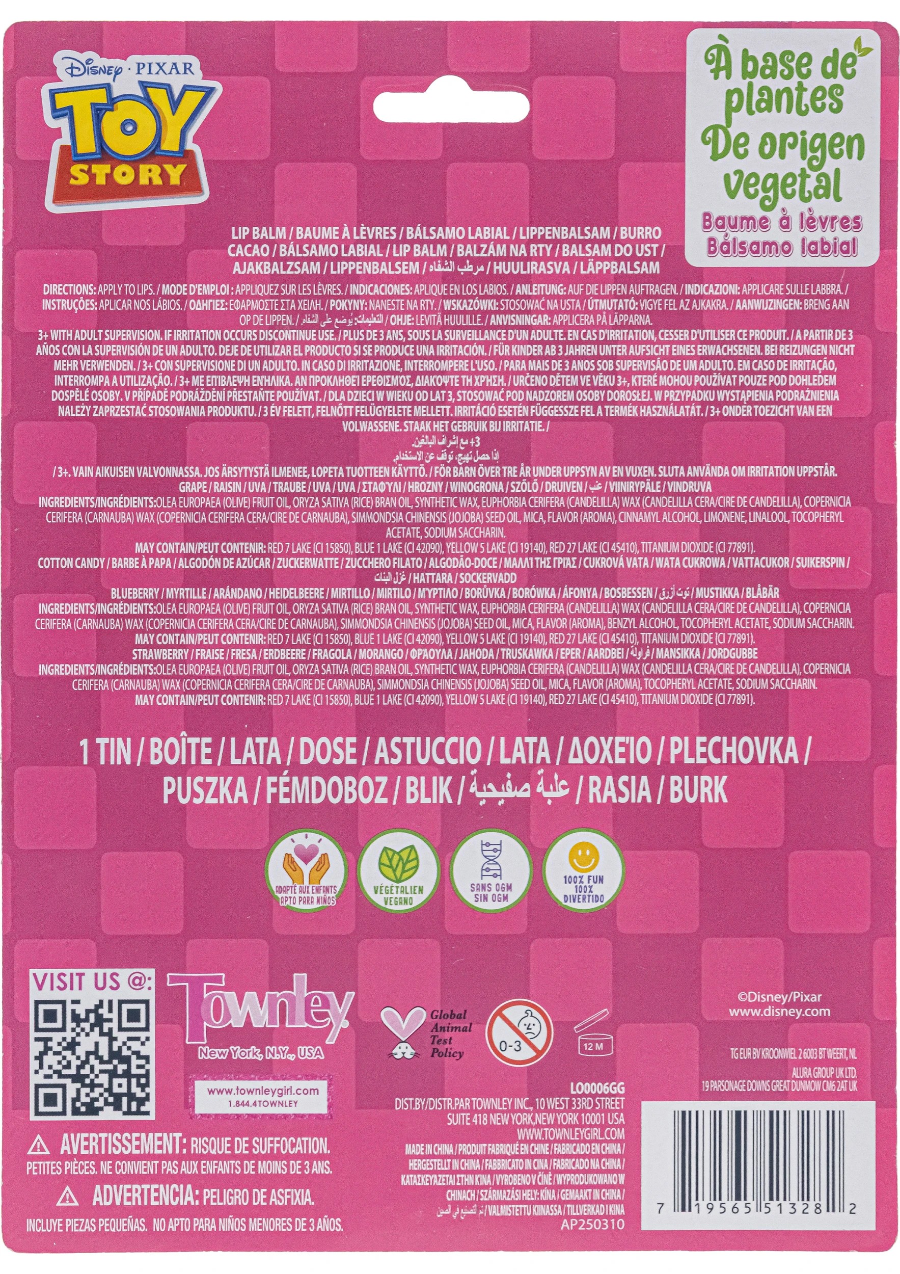 5 5 Piece Disney Pixar Toy Story Flavoured Lip Balm Set, 5 of 5