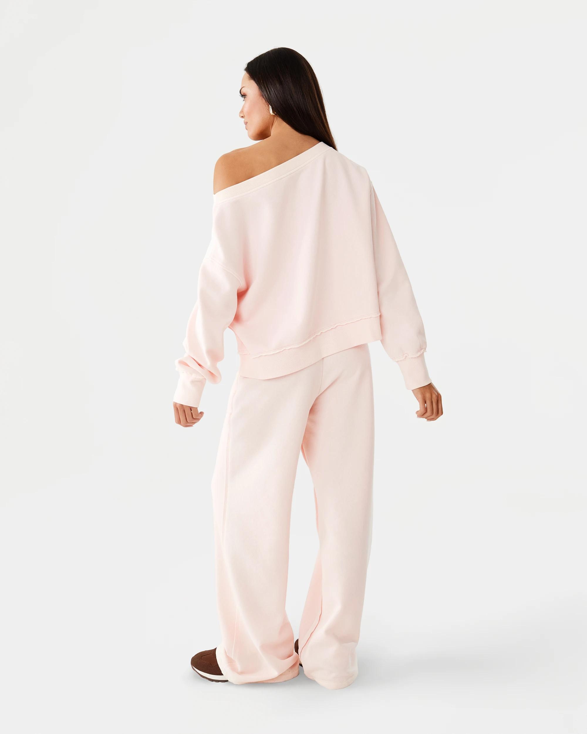 6 Off The Shoulder Sweatshirt Bllet Pink, 6 of 10