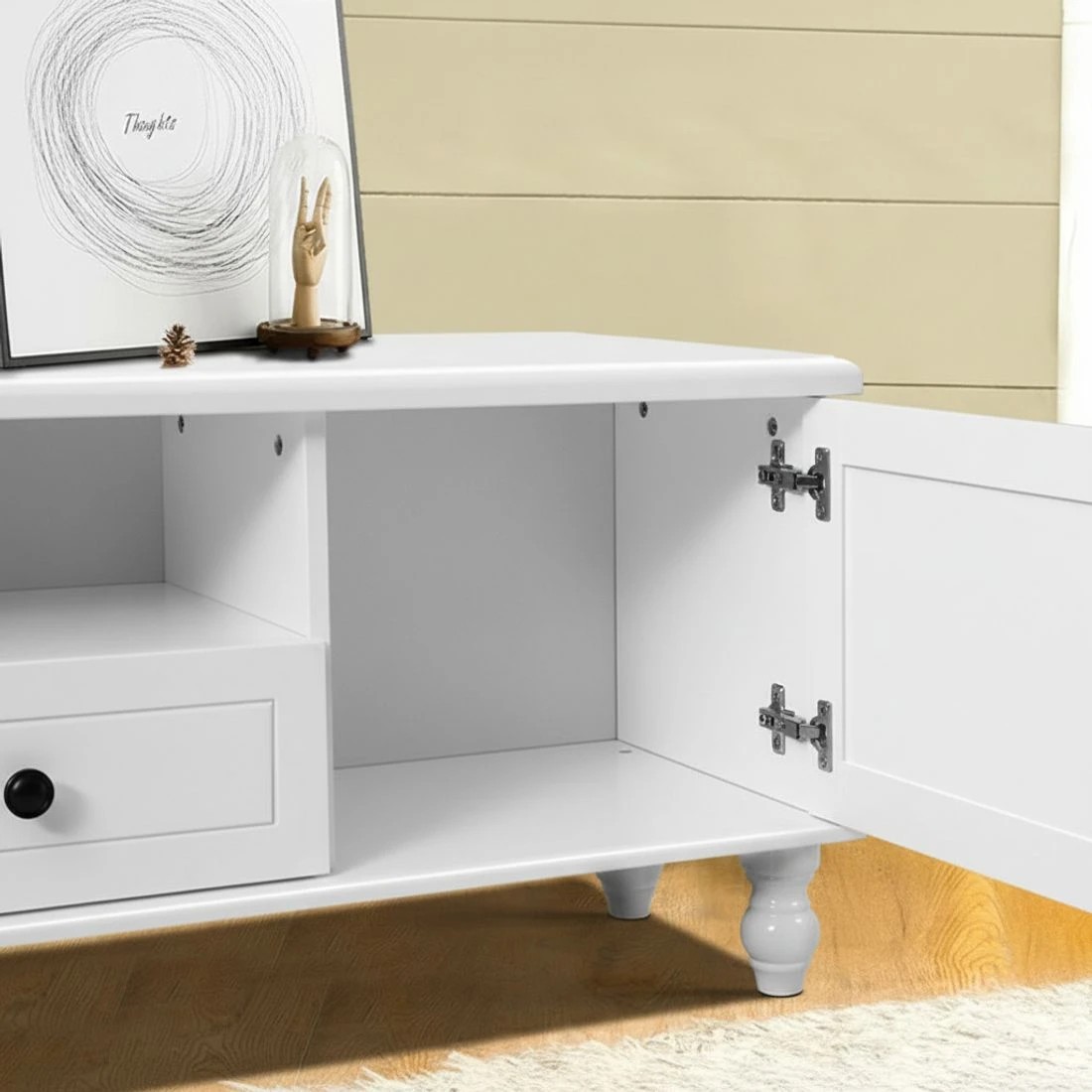 7 Artiss TV Cabinet Entertainment Unit 160cm Kubi - White, 7 of 8