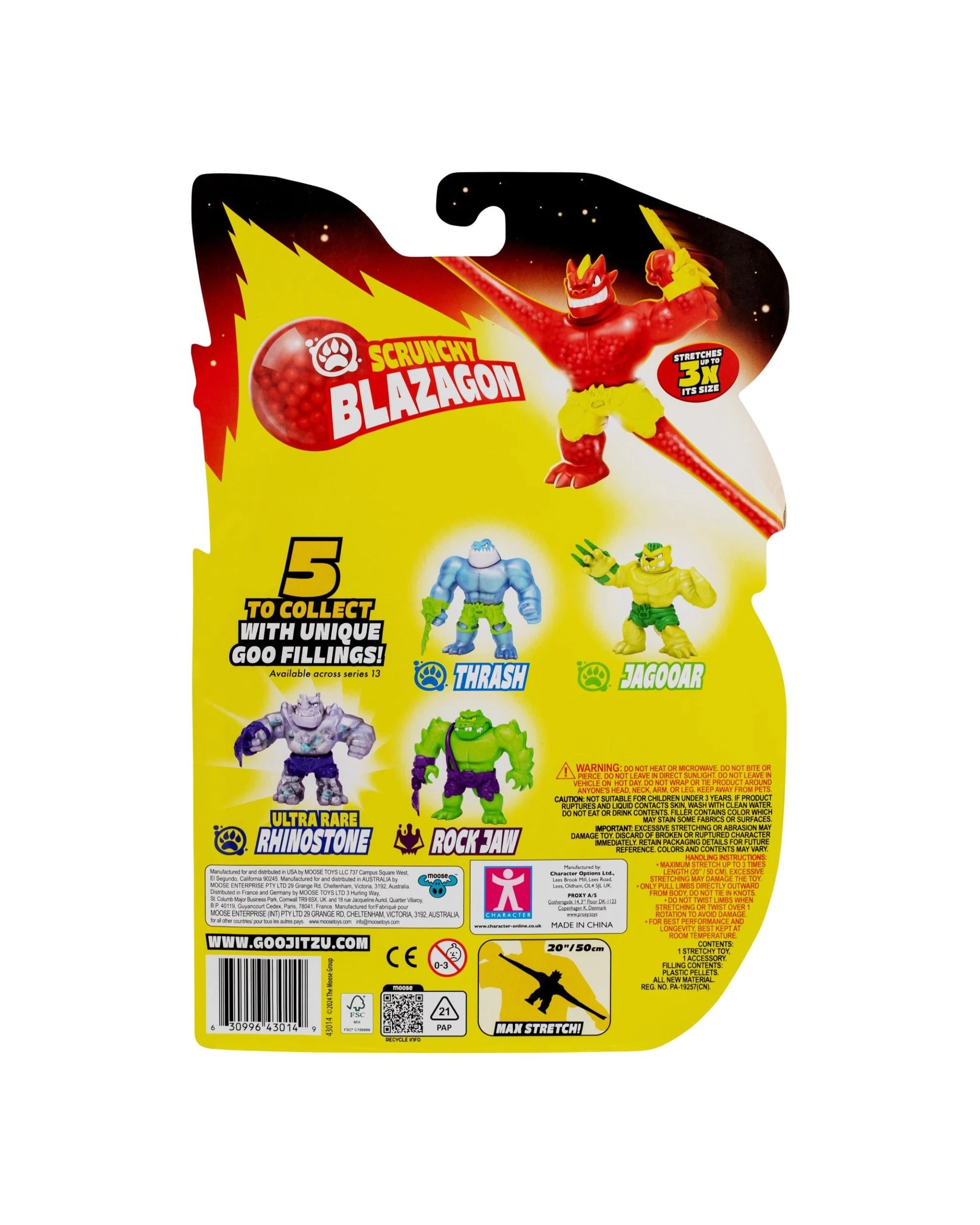 7 Heroes of Goo-Jit-Zu Series 13 Meteor Madness Blazagon Hero Pack, 7 of 7