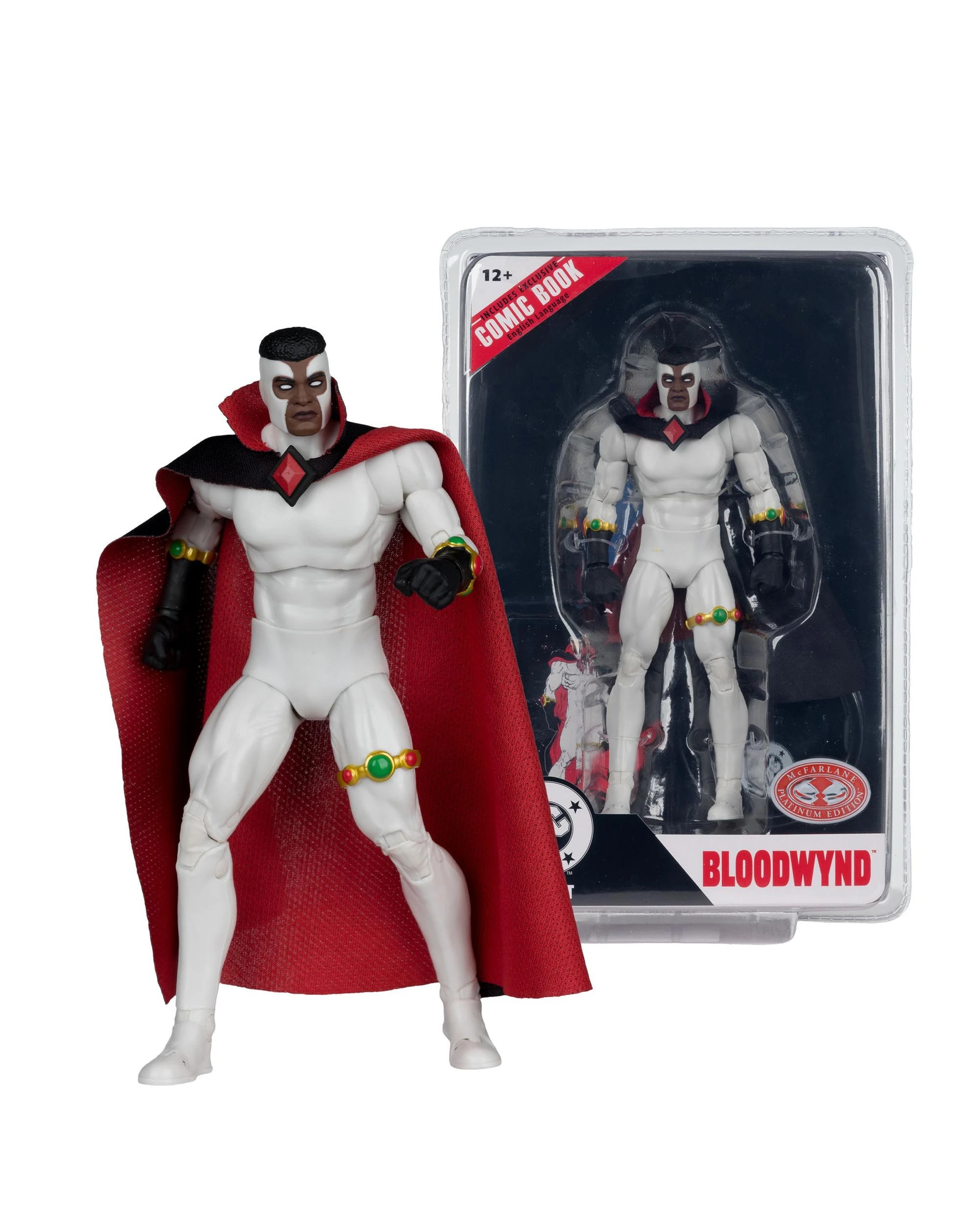 2 DC Direct Page Punchers Justice League #77 Bloodwynd Red Platinum Edition 7 inch Figure with Comic, 2 of 9