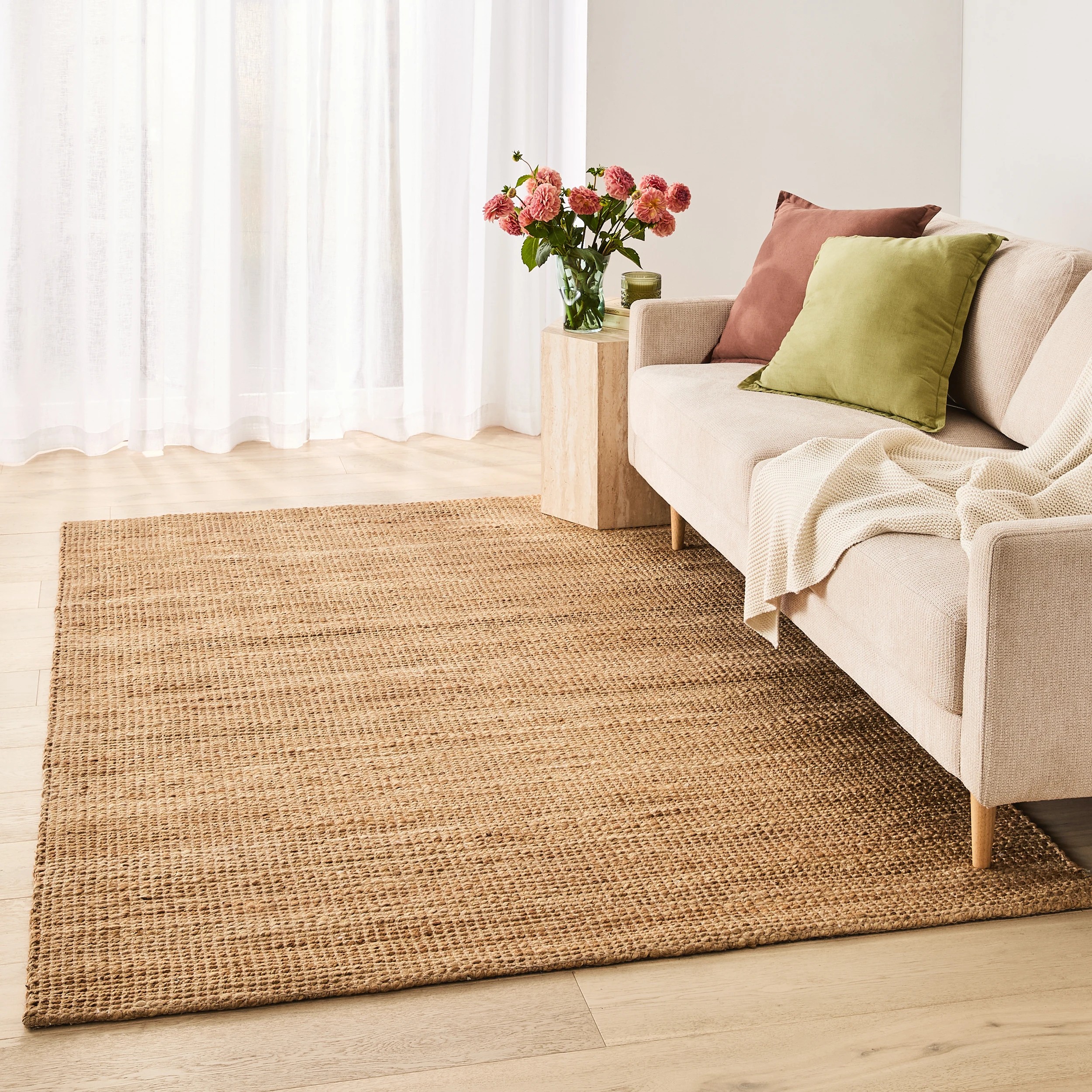 1 Indi Jute Rug - Brown, Large - 235cm x 160cm, 1 of 6