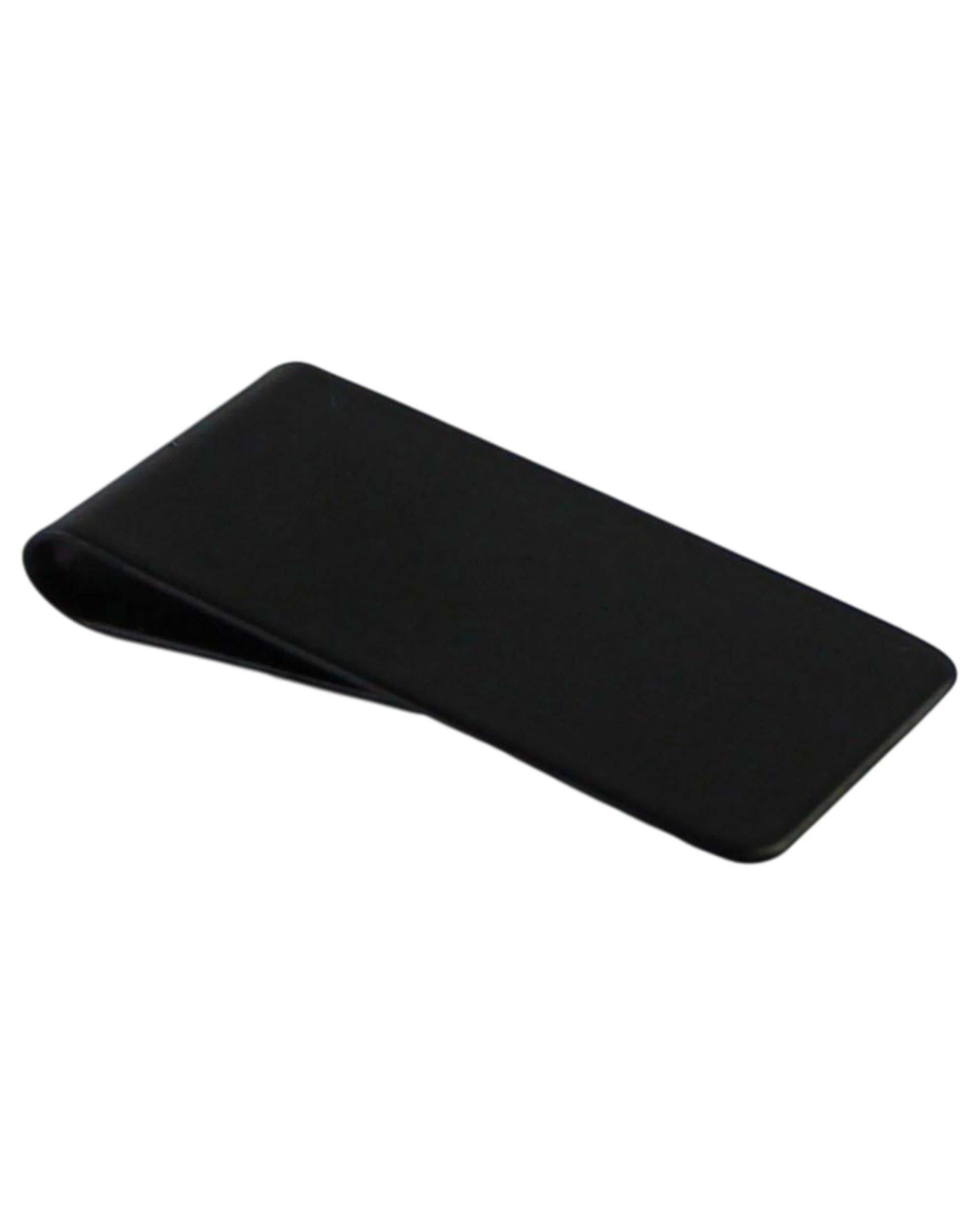 1 Zasel Mens 2.5cms Wide Solid Money Clip - Black - Black, 1 of 3