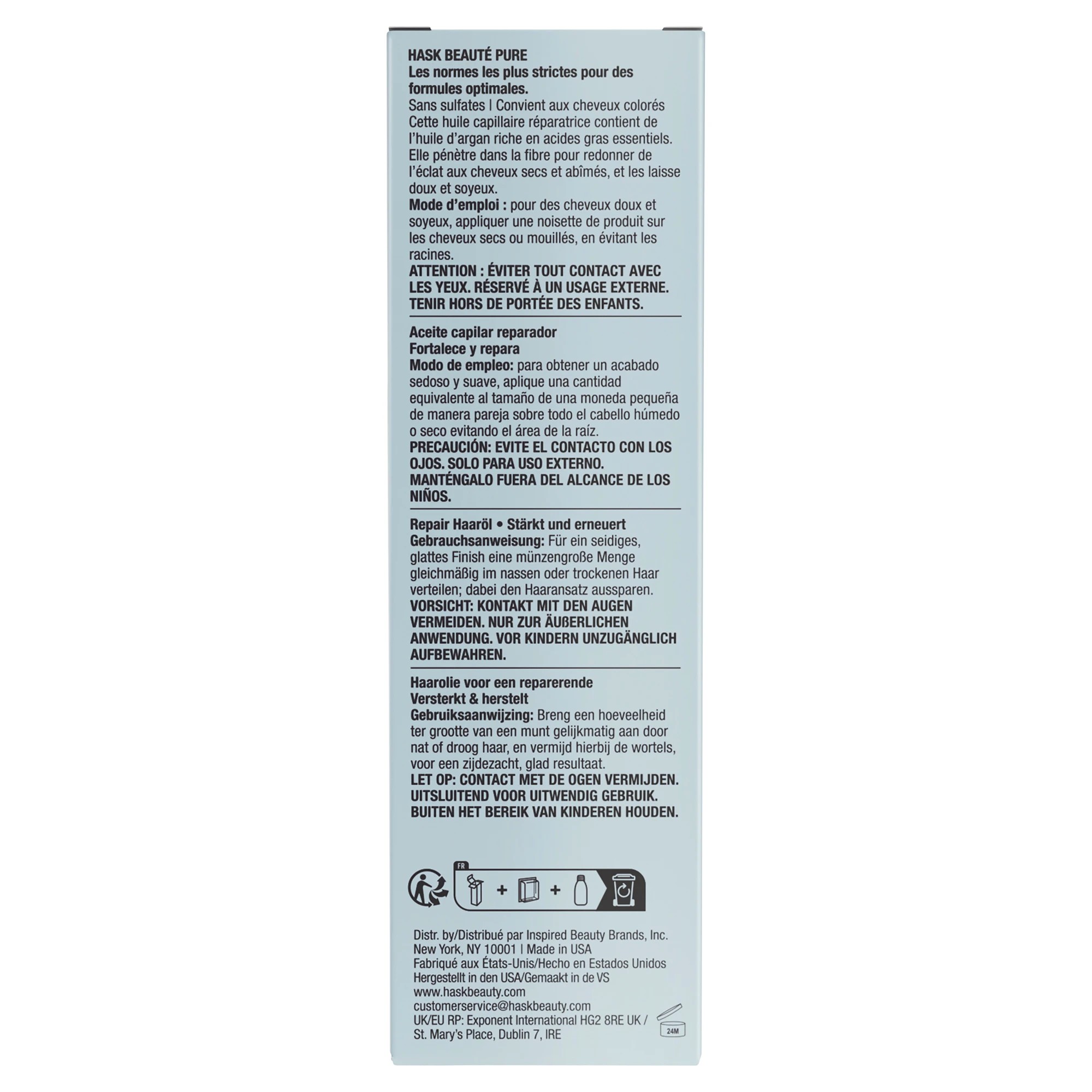 2 HASK Argan Oil from Morocco Repairing Shine Hair Oil - 59ml - Multi, 2 of 10