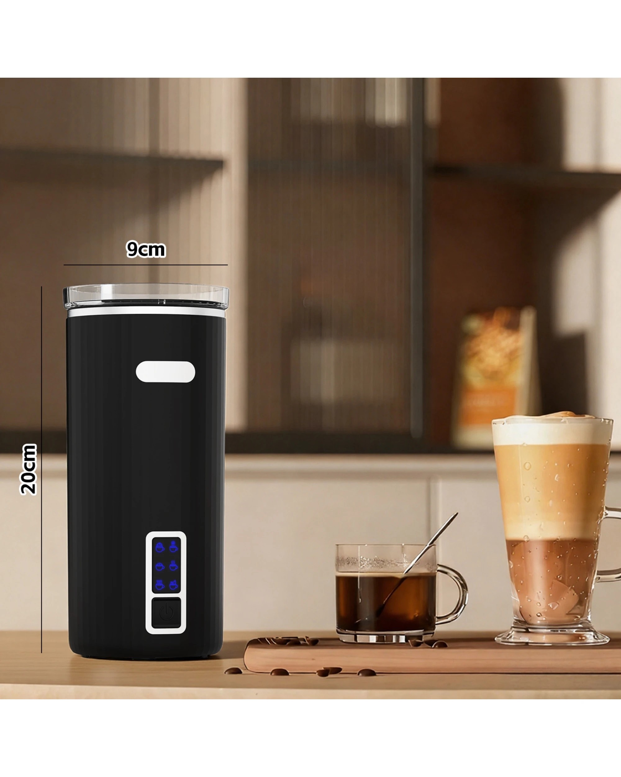 8 Advwin Electric Milk Frother, 6-IN-1 Milk Frother & Warmer, Compact Hot & Cold Foam Maker, 8 of 8