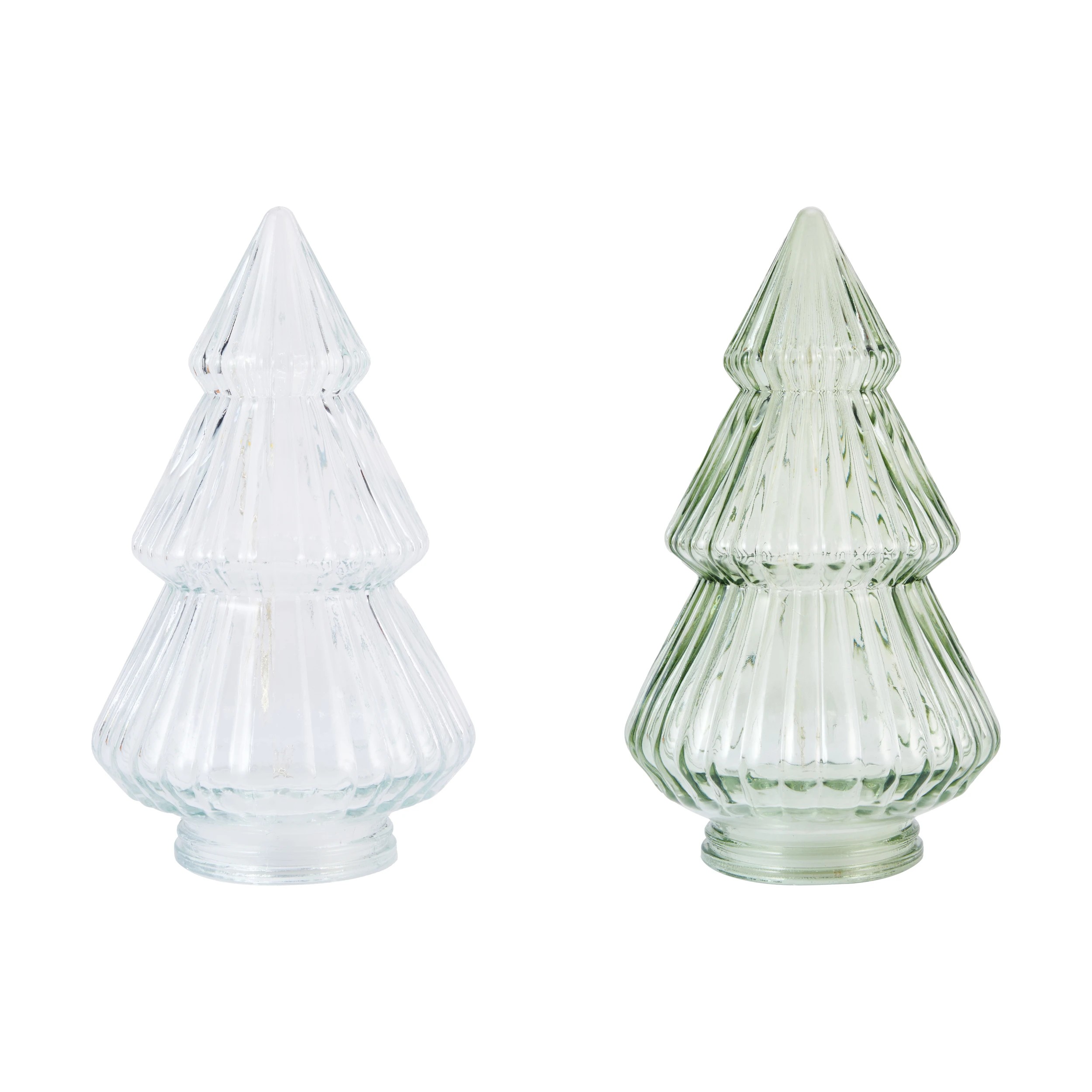 3 Light Up Glass Tree - Assorted, 3 of 6