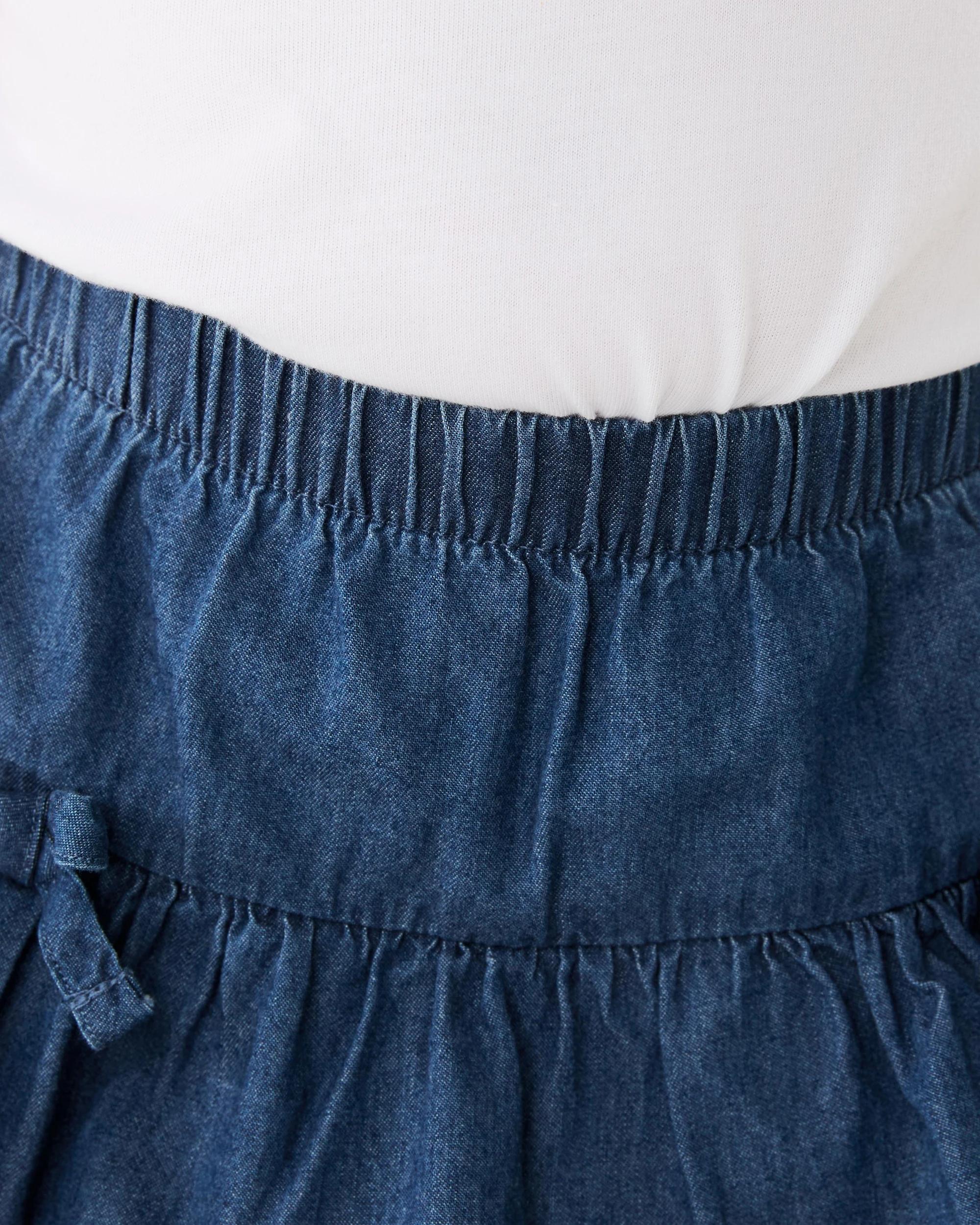 3 Frill Skort Mid Denim, 3 of 6