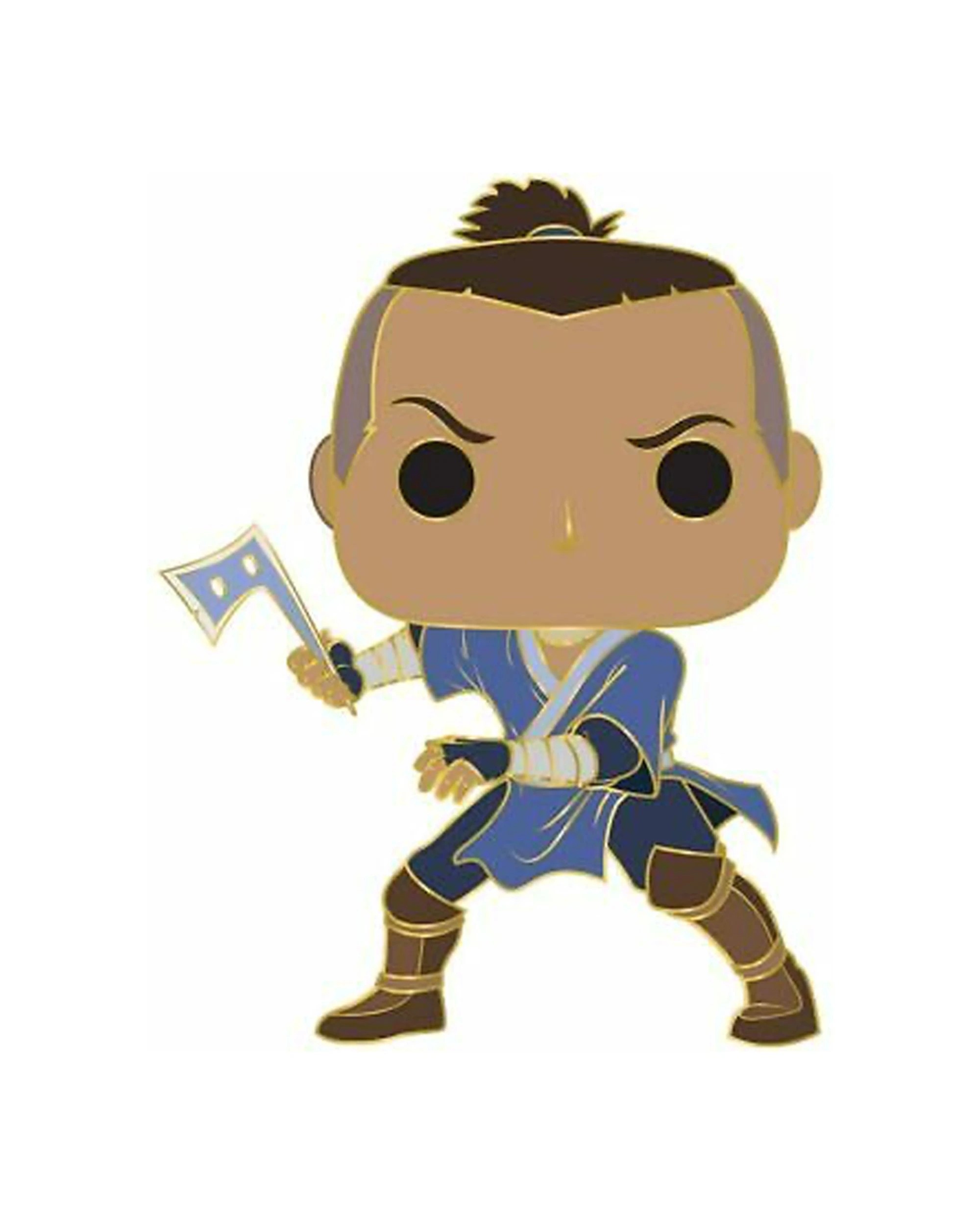 1 Pop Nickelodeon Avatar The Last Airbender Sokka 10cm Enamel Pin Window Display - Multi, 1 of 3
