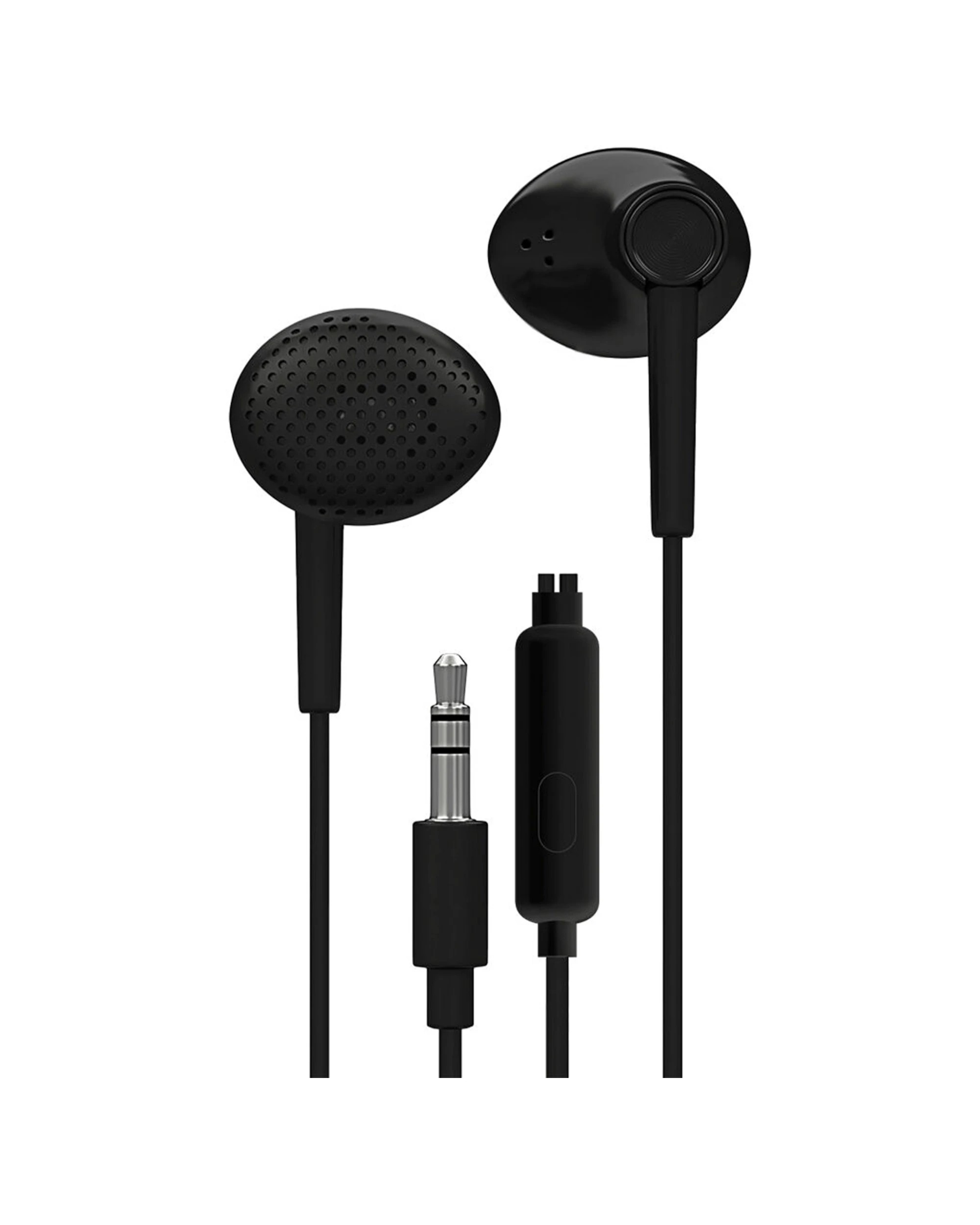 2 Liquid Ears Everyday 3.5mm Wired Bud Earphones With Mic 2PK Enhanced Bass - Black, 2 of 4