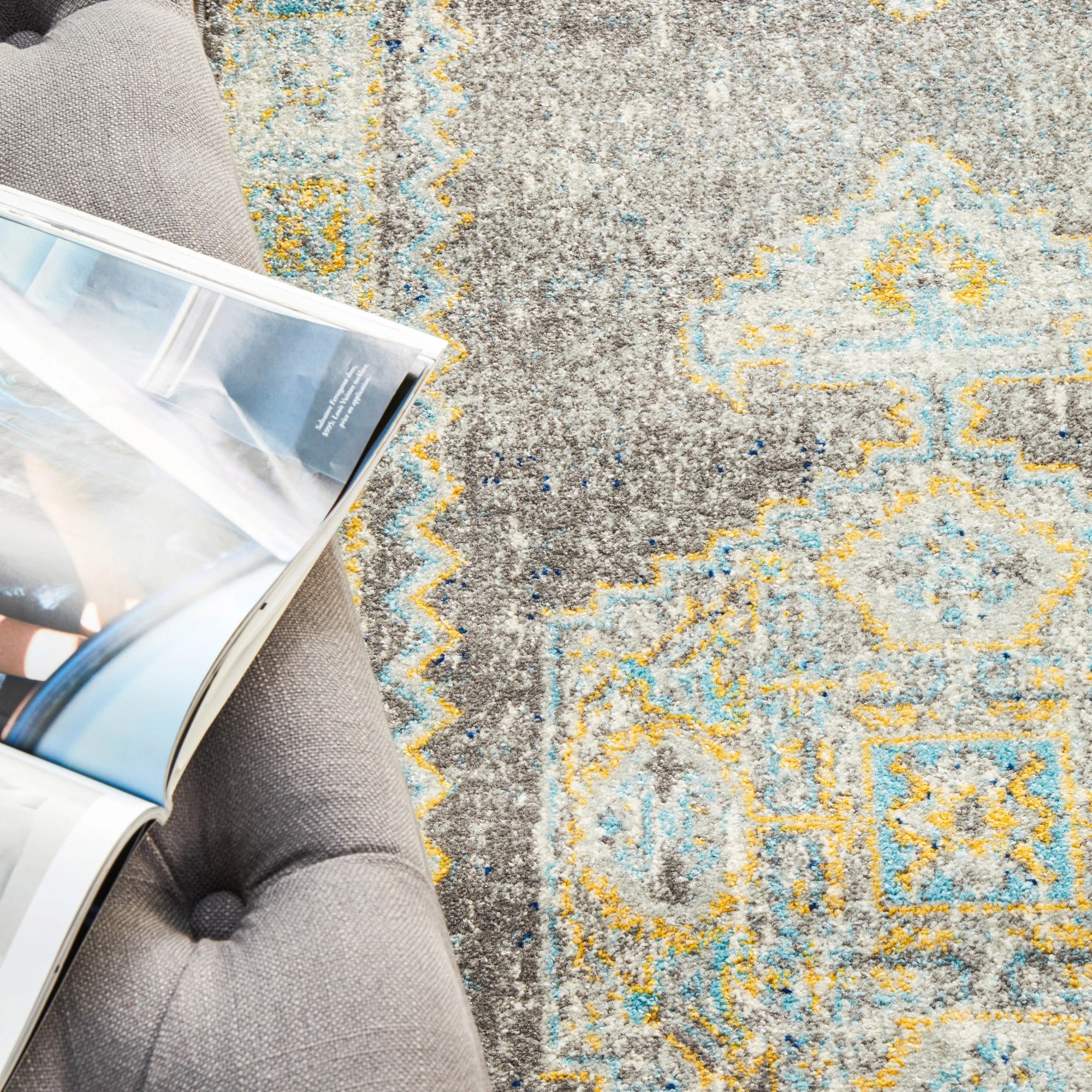 8 Common Ground Rugs Era 944 400x80cm - Large Runner Rug - Grey, 8 of 8