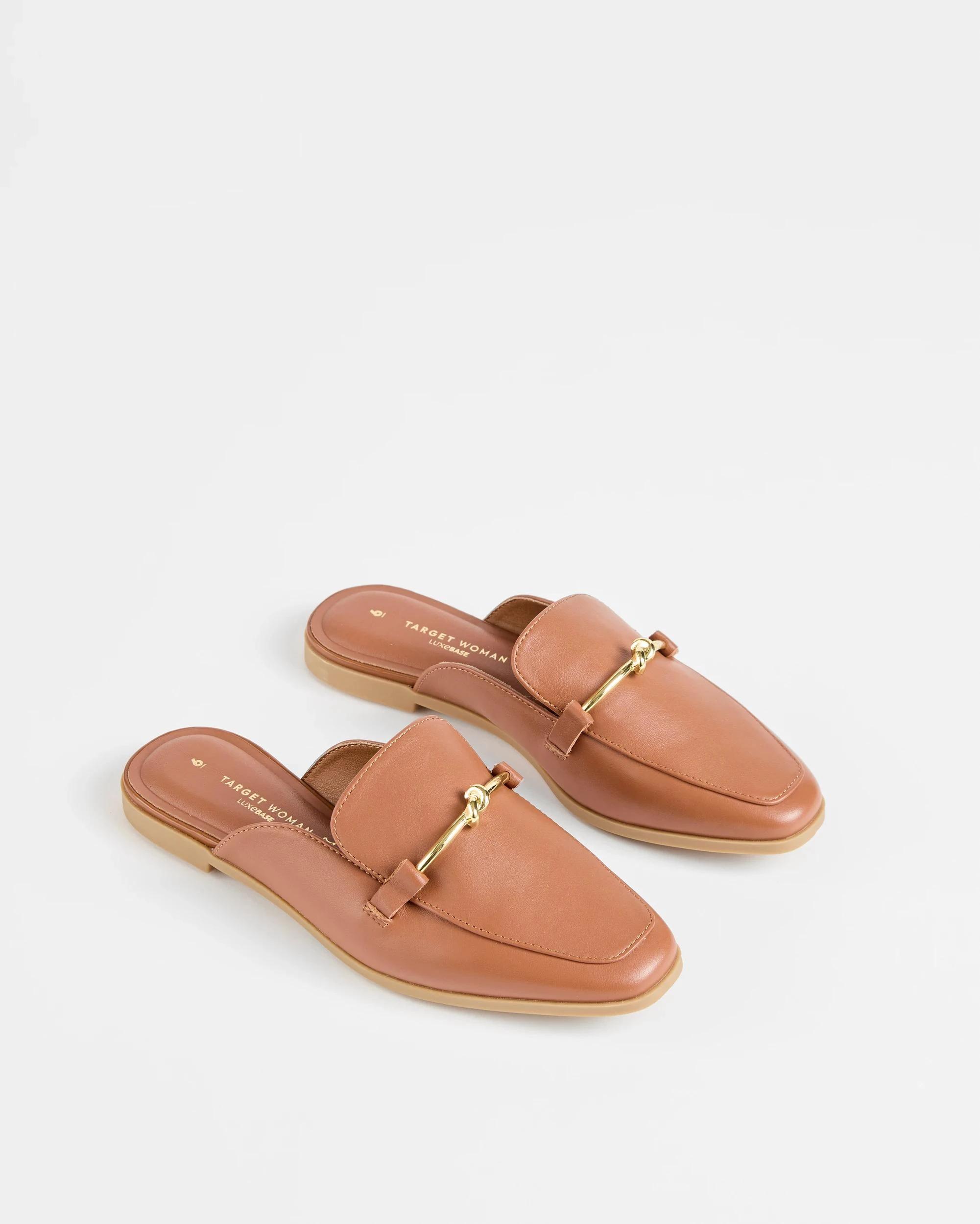 3 Target Womens Genuine Leather Loafer Mule - Maddy TAN, 3 of 3