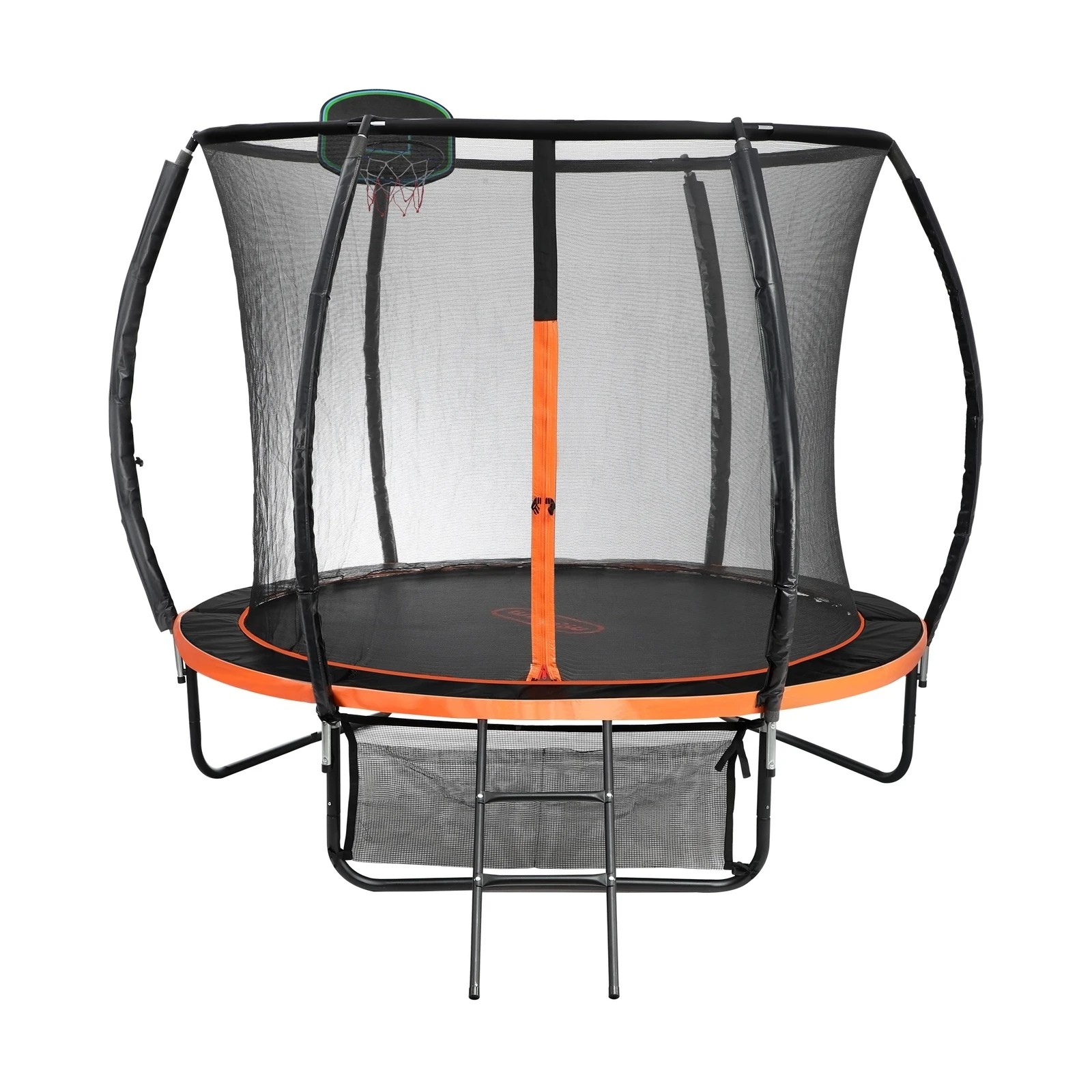 1 Mazam 10ft Trampoline Kids Tramplines Safety Net Basketball Set Ladder Round
 - Multi, 1 of 10