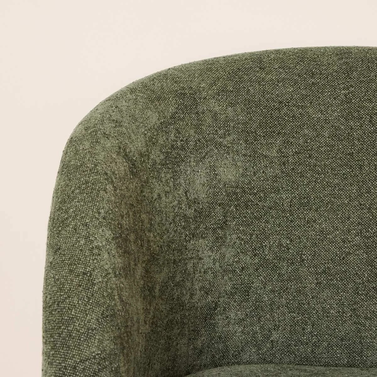 6 Chenille Office Chair - Green, 6 of 8