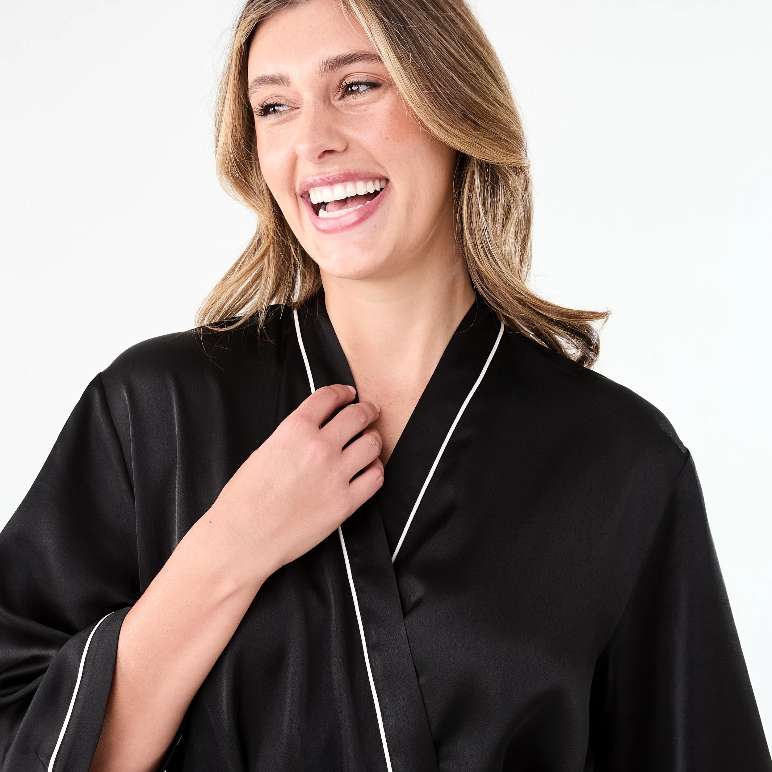 4 Satin Gown Black, 4 of 7