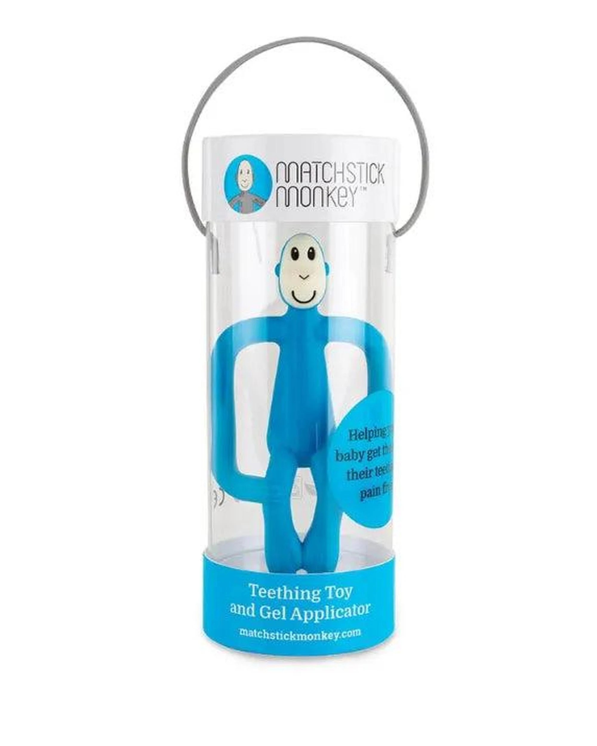 4 Matchstick Monkey Teething Toy and Gel Applicator - Blue, 4 of 4