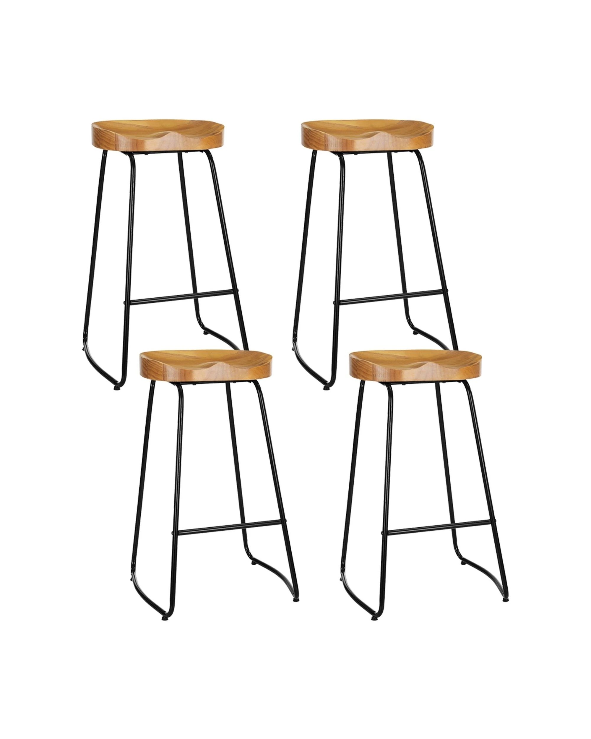 1 Artiss 4x Bar Stools Tractor Seat 75cm
 - Brown, 1 of 7