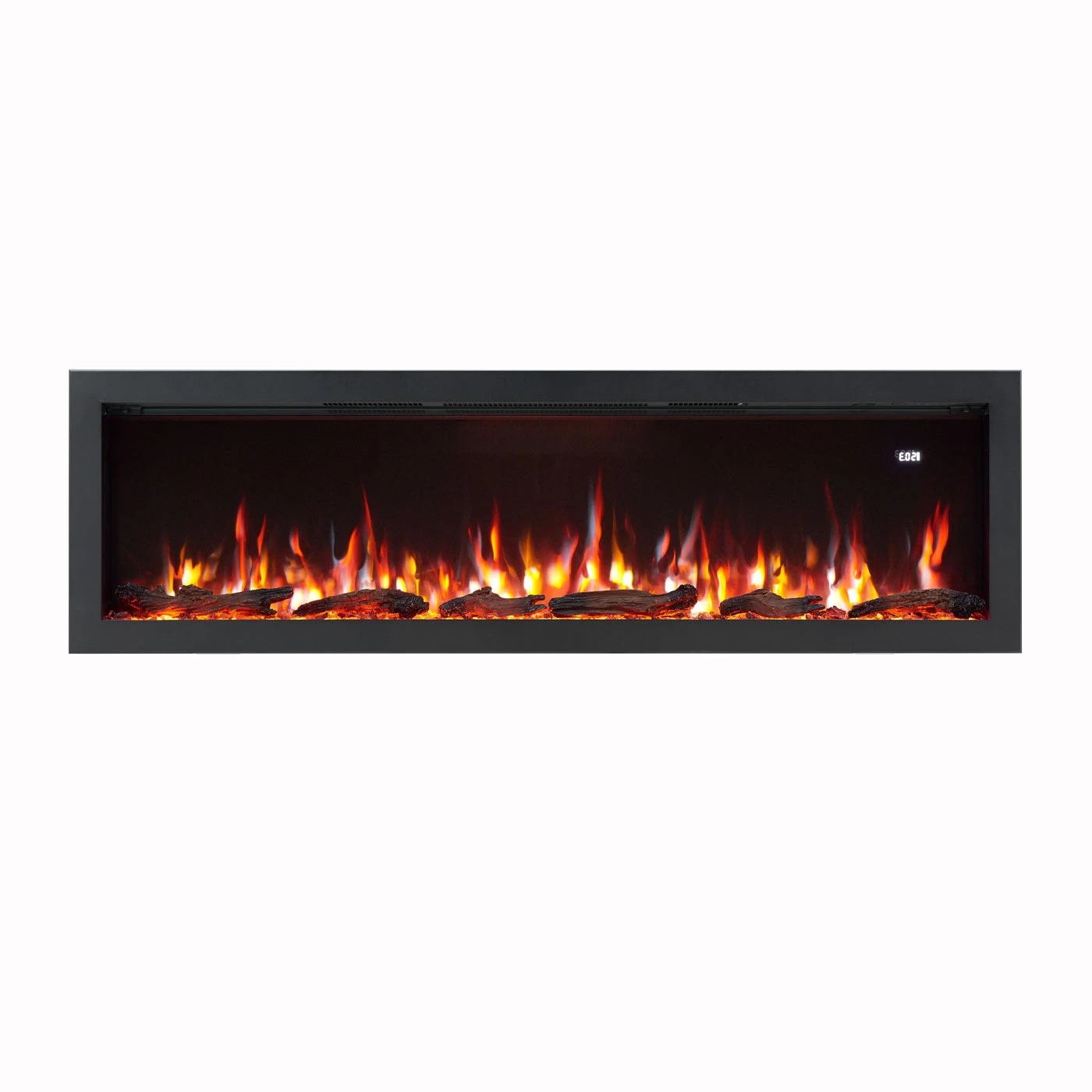 1 Moda Living Aria 60 inch Electric Fireplace - Black, 1 of 7