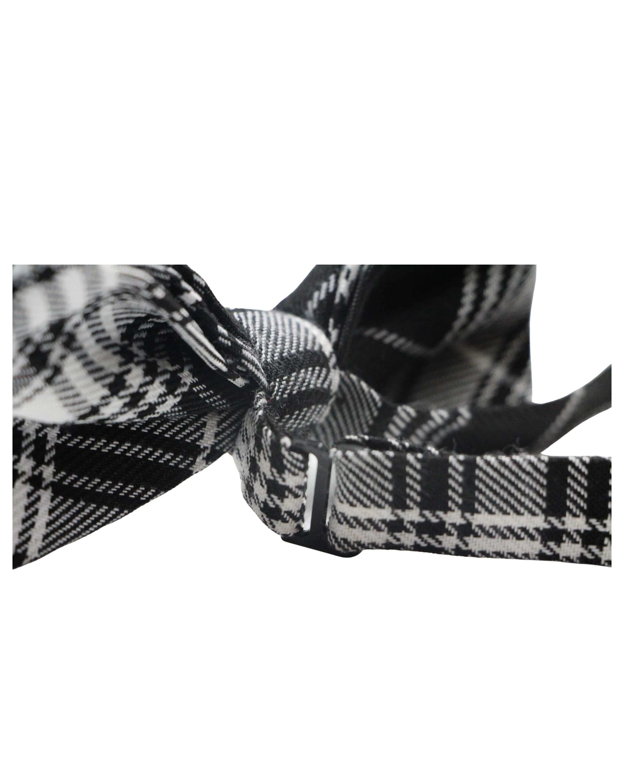2 Zasel Mens Black & White Plaid Patterned Cotton Bow Tie - Multi, 2 of 5